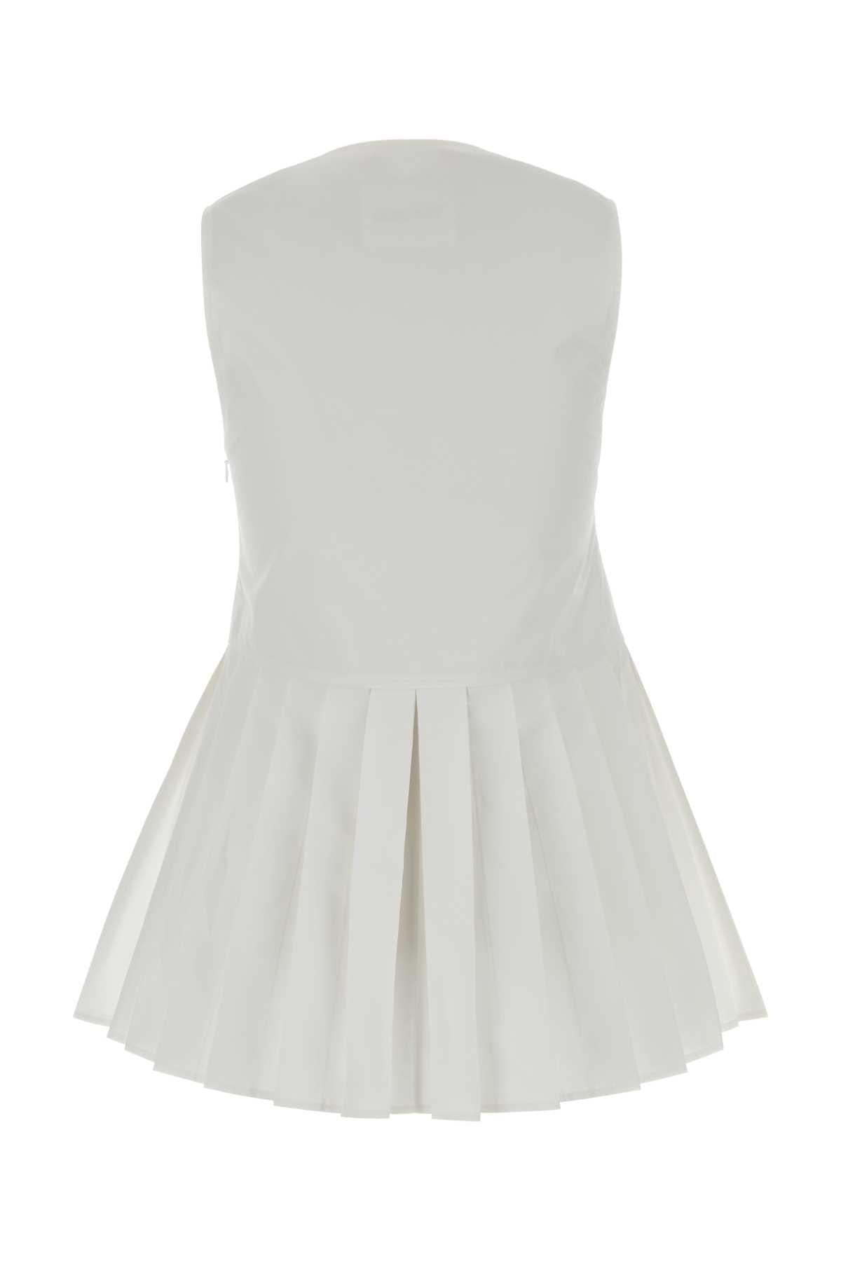 Jil Sander Women White Poplin Top JIL SANDER