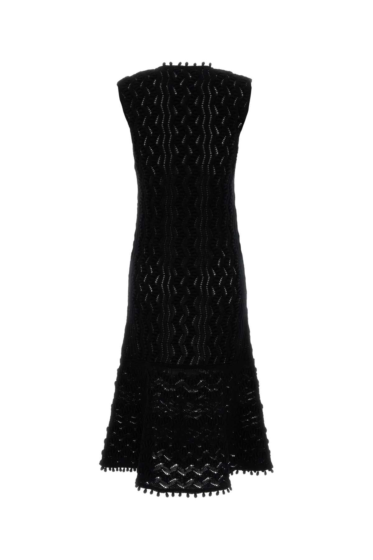 Jil Sander Women Abito In Cotone Nero JIL SANDER