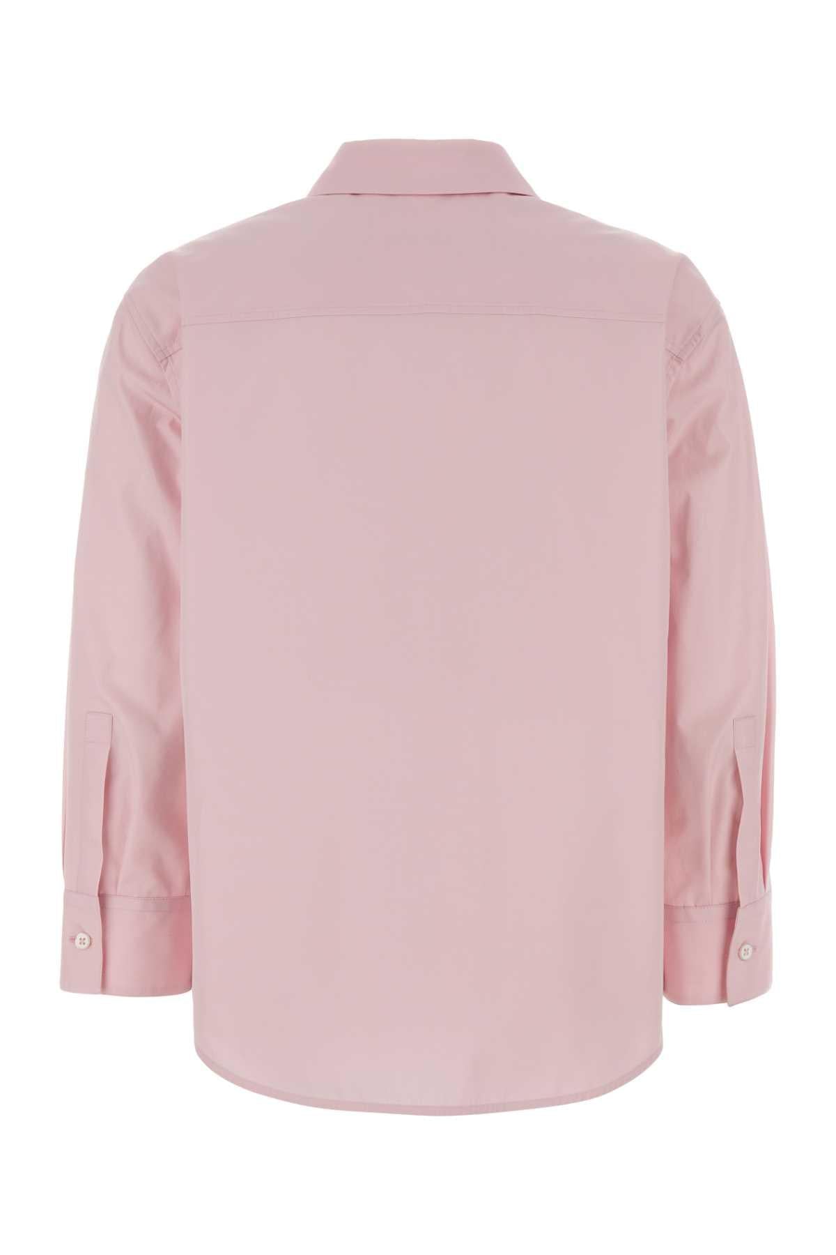 Jil Sander Women Pastel Pink Poplin Shirt JIL SANDER