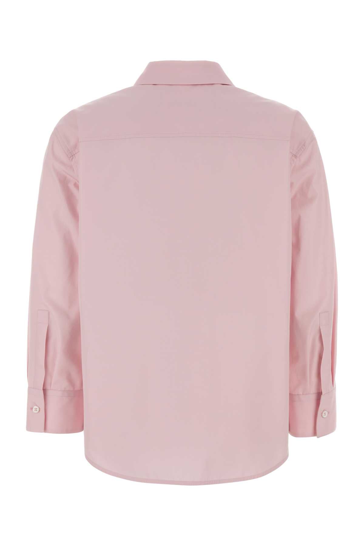 Jil Sander Women Pastel Pink Poplin Shirt JIL SANDER