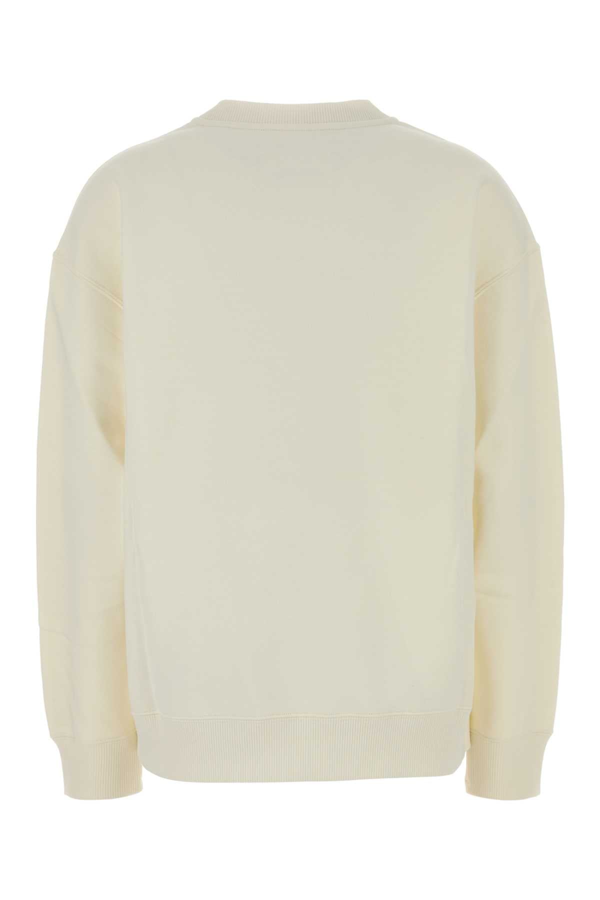 Jil Sander Women Ivory Cotton Sweatshirt JIL SANDER