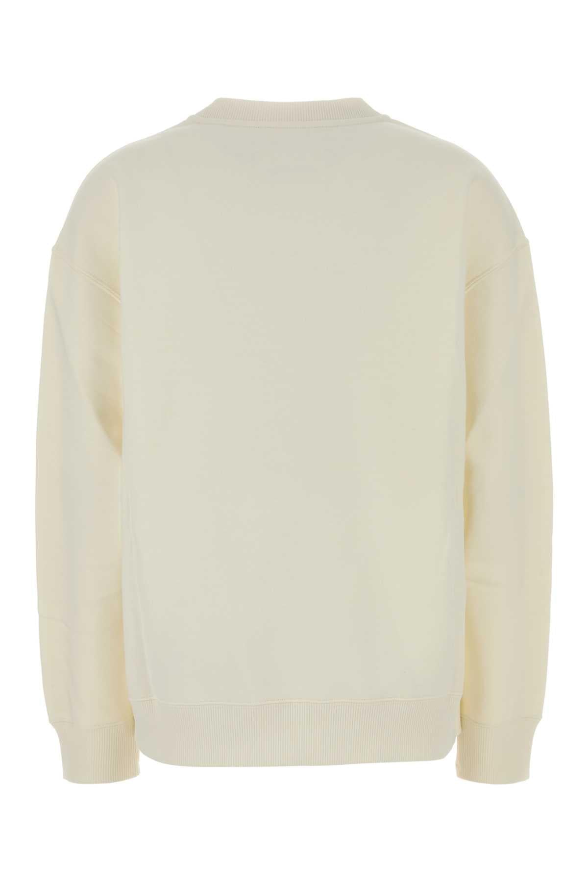 Jil Sander Women Ivory Cotton Sweatshirt JIL SANDER