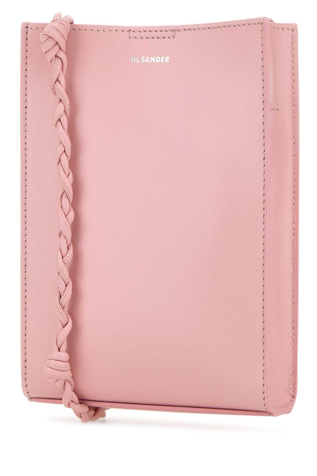 Jil Sander Women Pink Leather Small Tangle Shoulder Bag JIL SANDER
