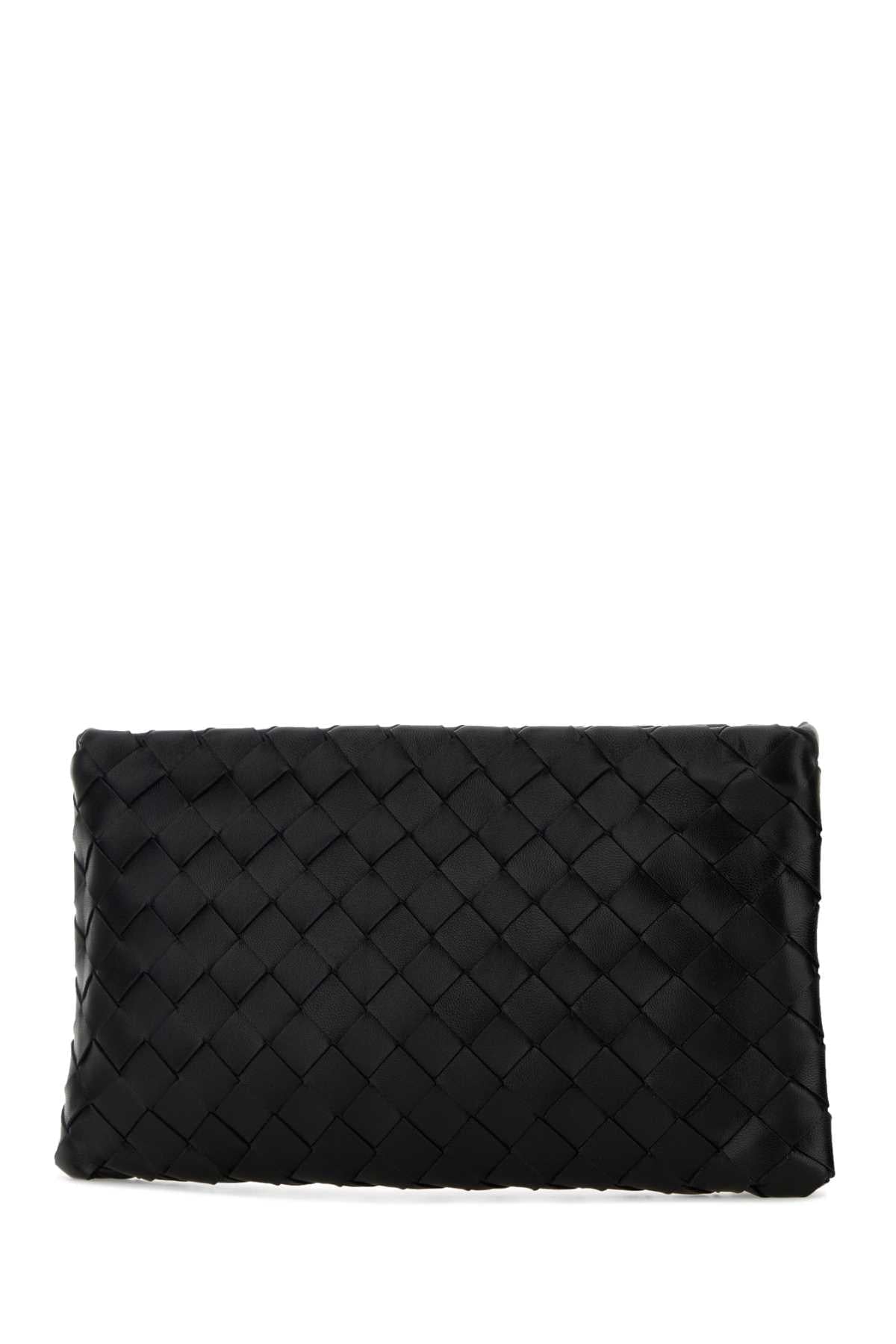 Bottega Veneta Women Black Leather Small Clutch BOTTEGA VENETA