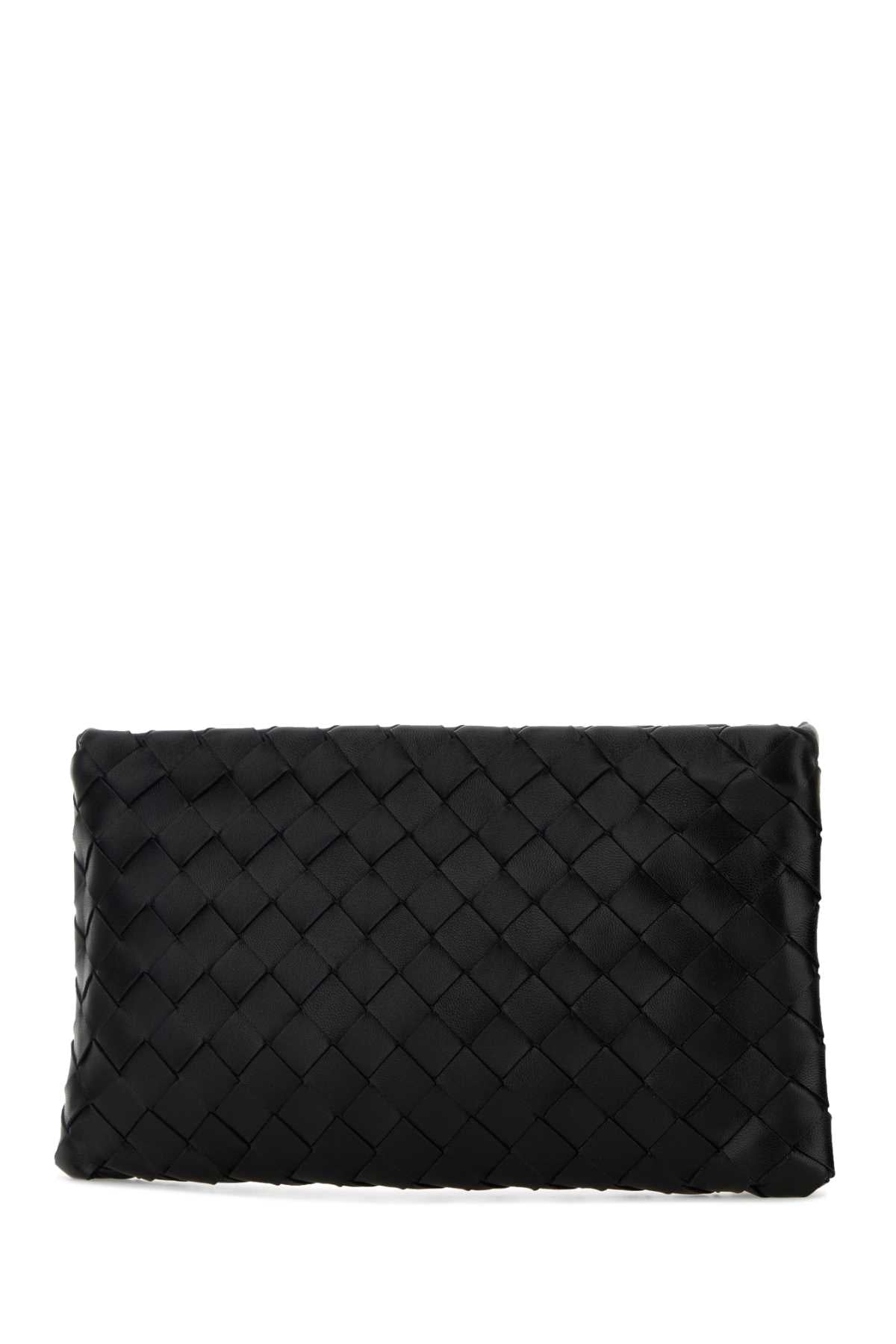 Bottega Veneta Women Black Leather Small Clutch BOTTEGA VENETA