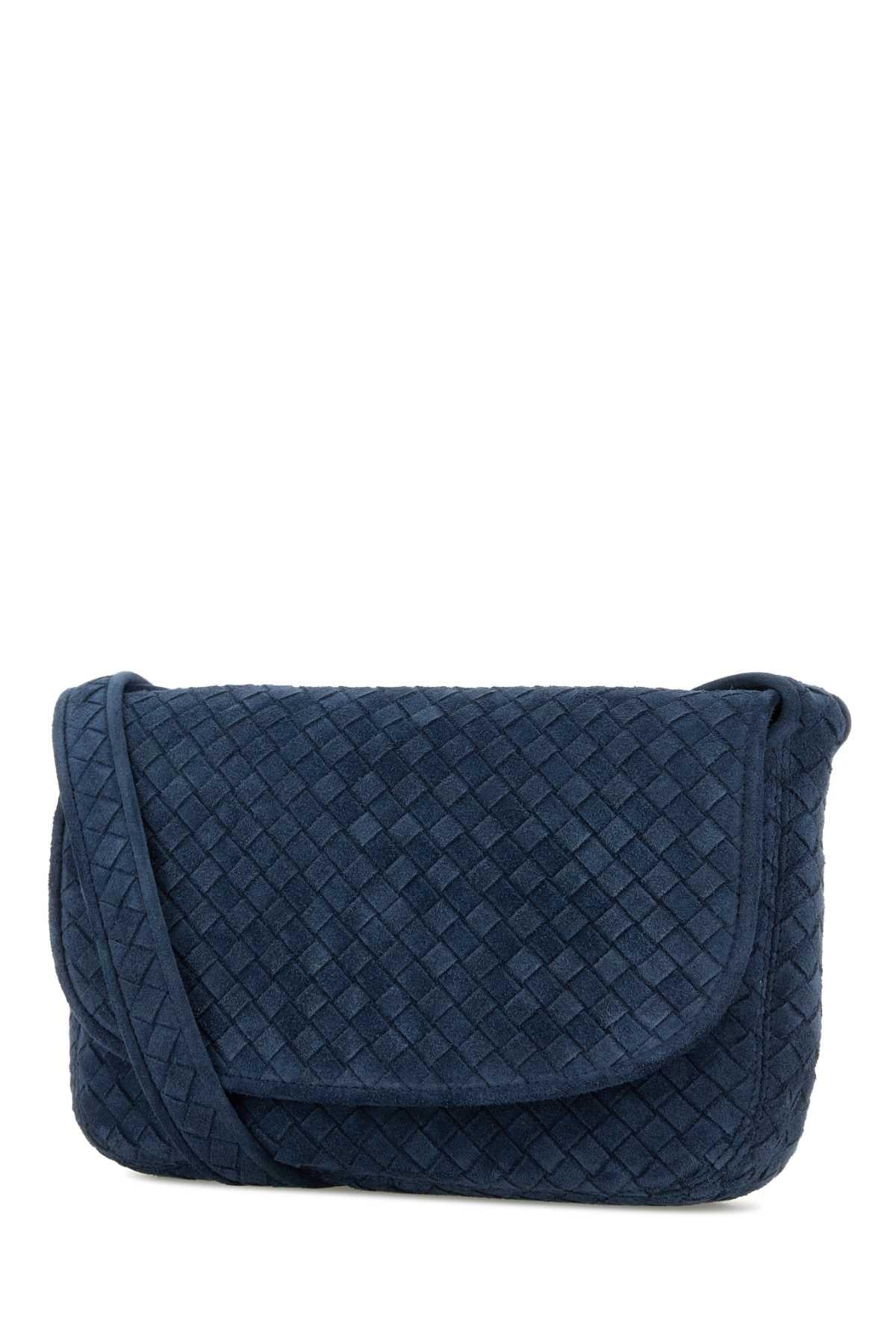 Bottega Veneta Men Navy Blue Messenger Veneto Crossbody Bag BOTTEGA VENETA