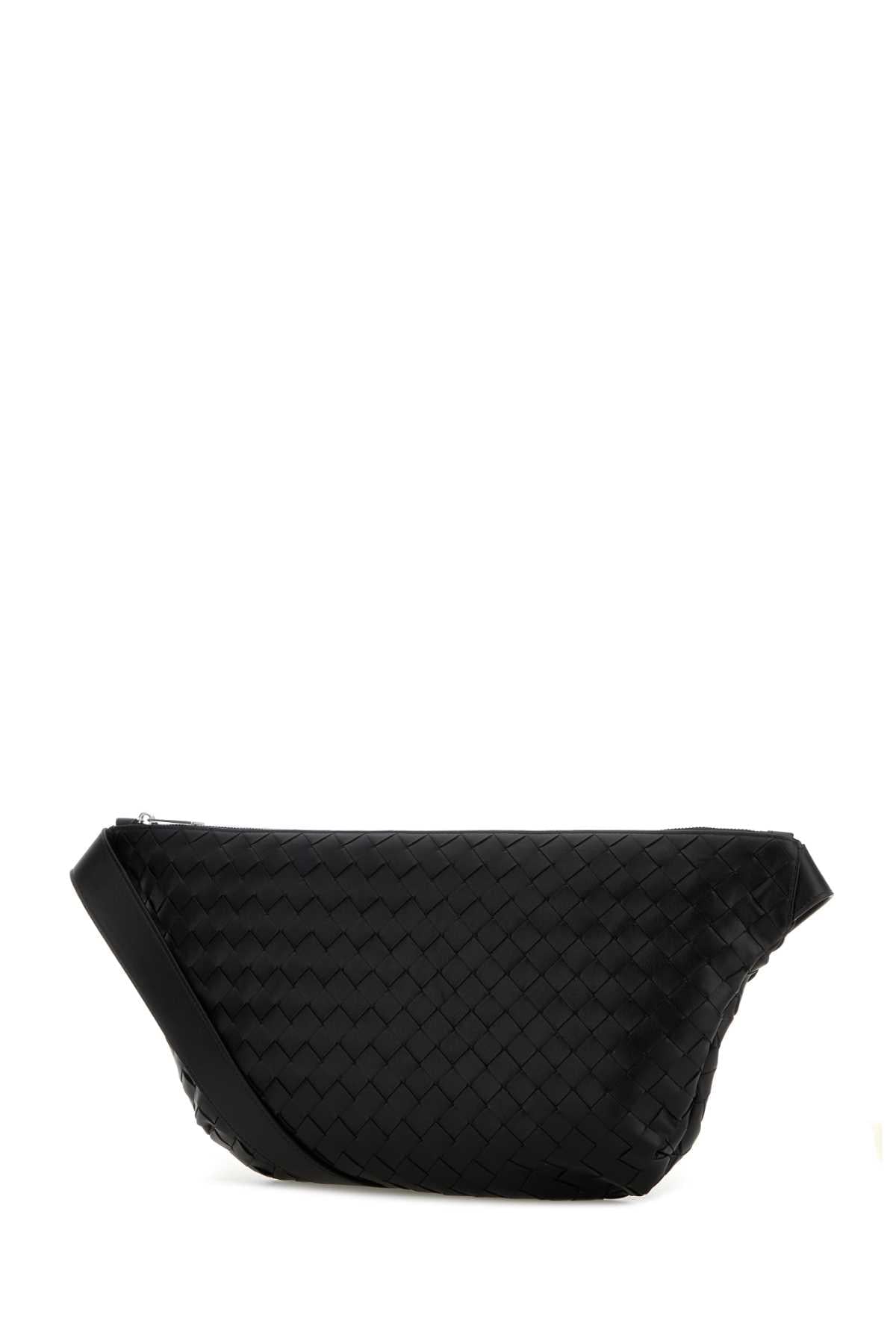 Bottega Veneta Men Black Leather Day Sling Crossbody Bag BOTTEGA VENETA