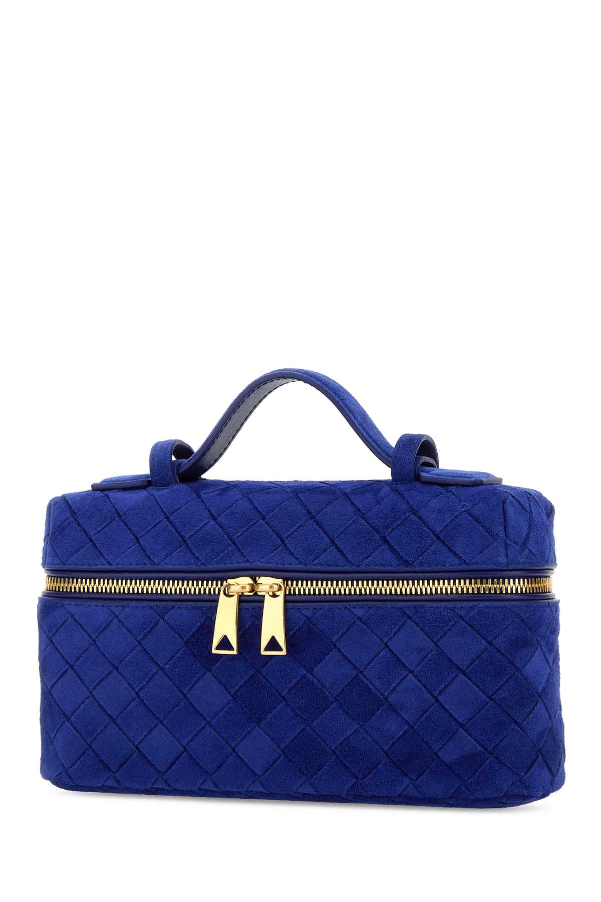 Bottega Veneta Women Blue Suede Bang Bang Handbag BOTTEGA VENETA