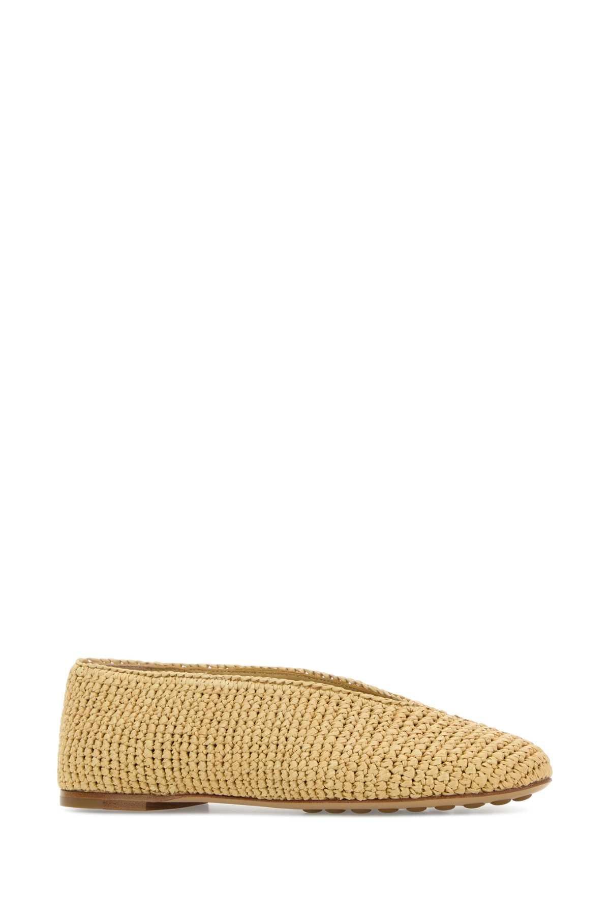 Bottega Veneta Women Raffia Rosa Ballerinas BOTTEGA VENETA