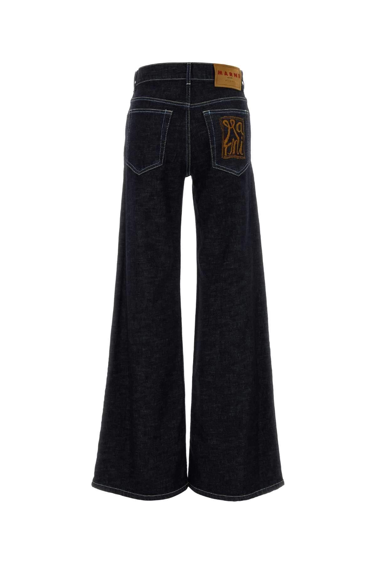Marni Women Blue Stretch Denim Jeans MARNI