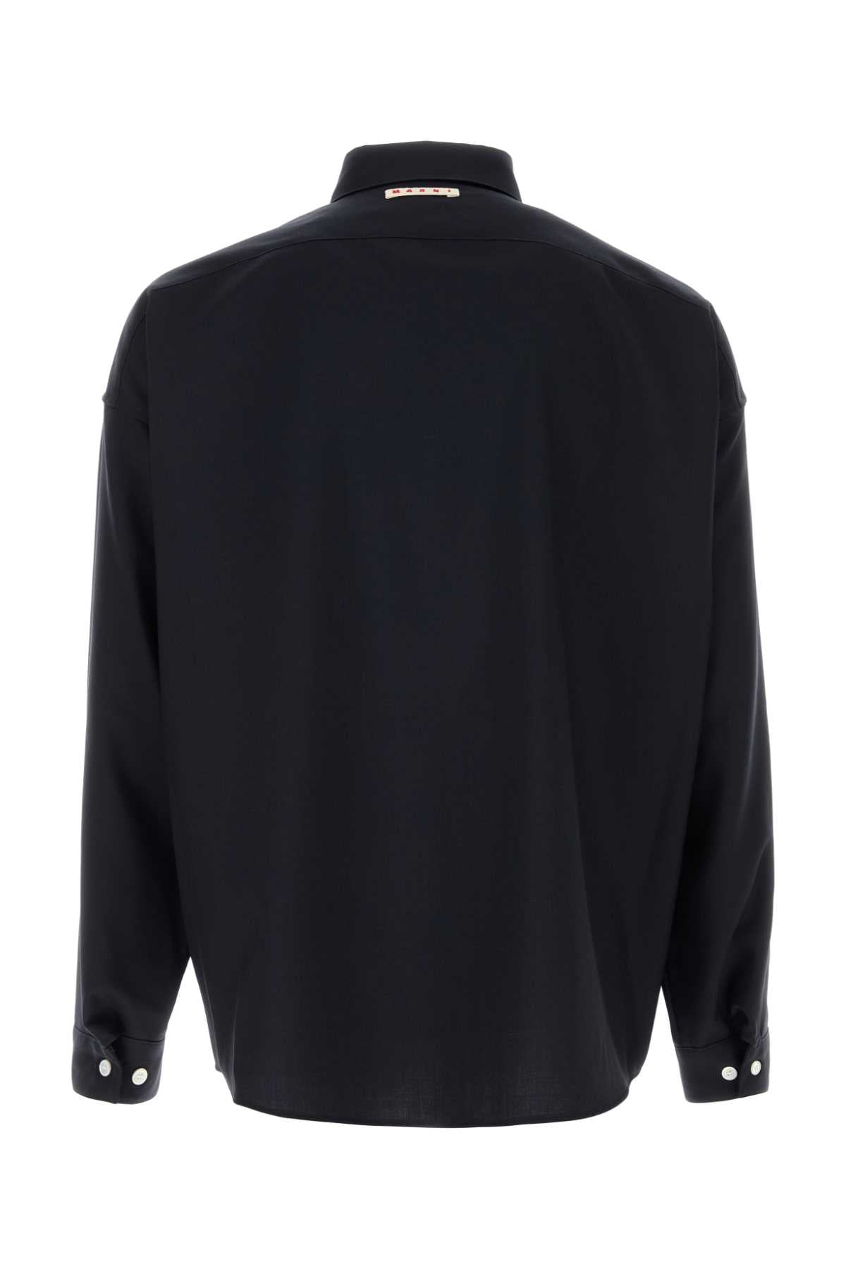 Marni Men Midnight Blue Twill Shirt MARNI