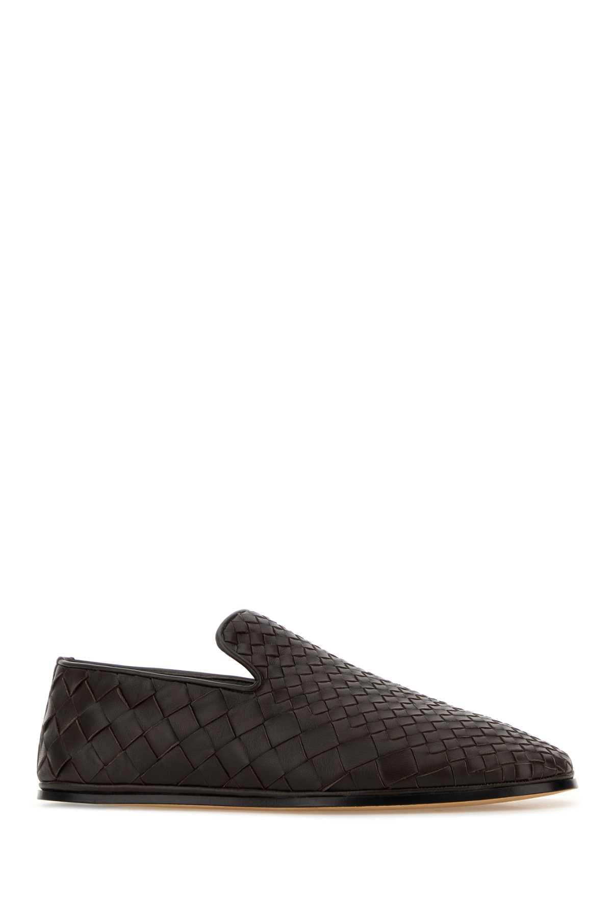 Bottega Veneta Men Dark Brown Nappa Leather Sunday Loafers BOTTEGA VENETA