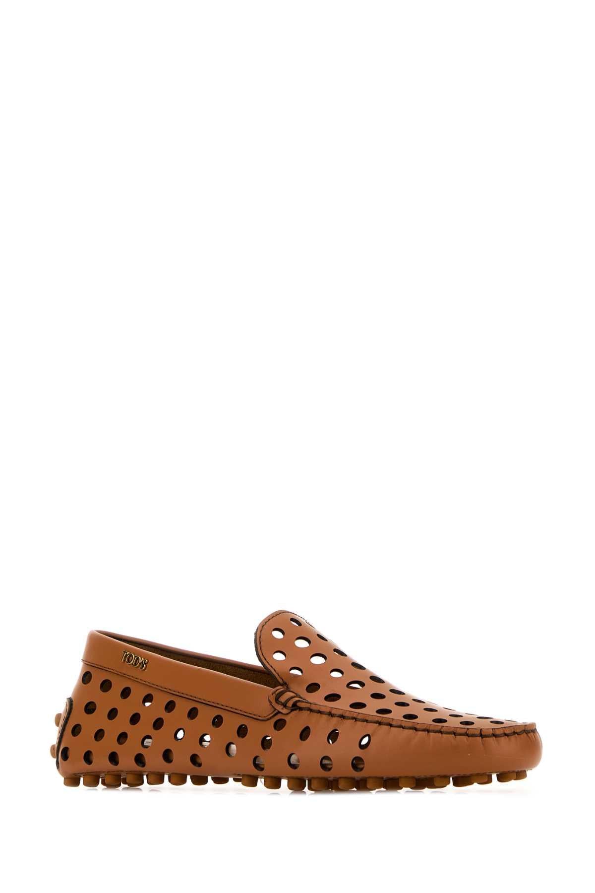 Tod's Women Caramel Leather Loafers TOD'S
