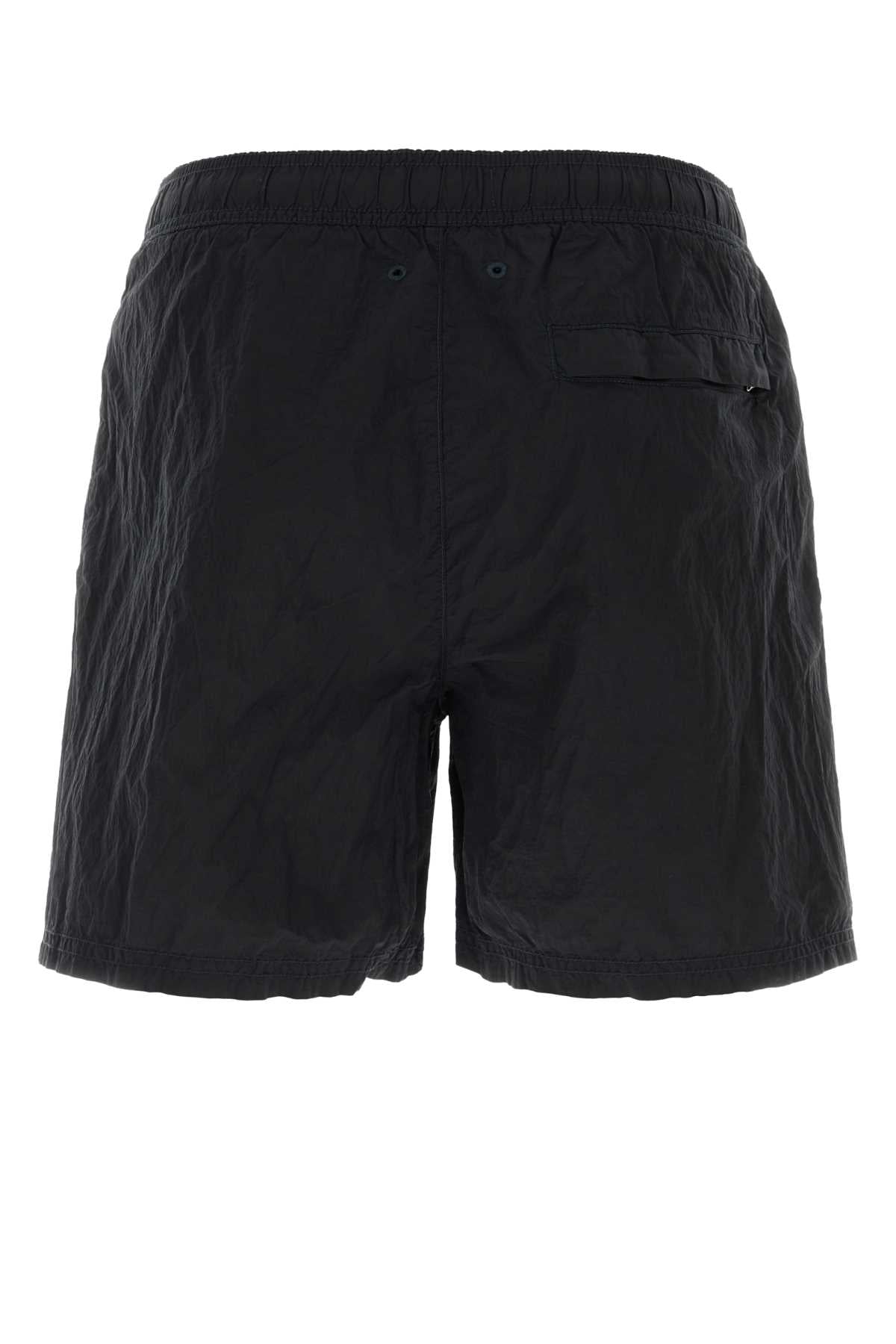 Stone Island Men Midnight Blue Nylon Swimming Shorts