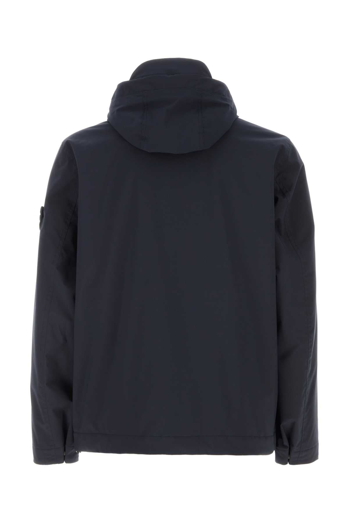 Stone Island Men Navy Blue Stretch Polyester Padded Jacket STONE ISLAND