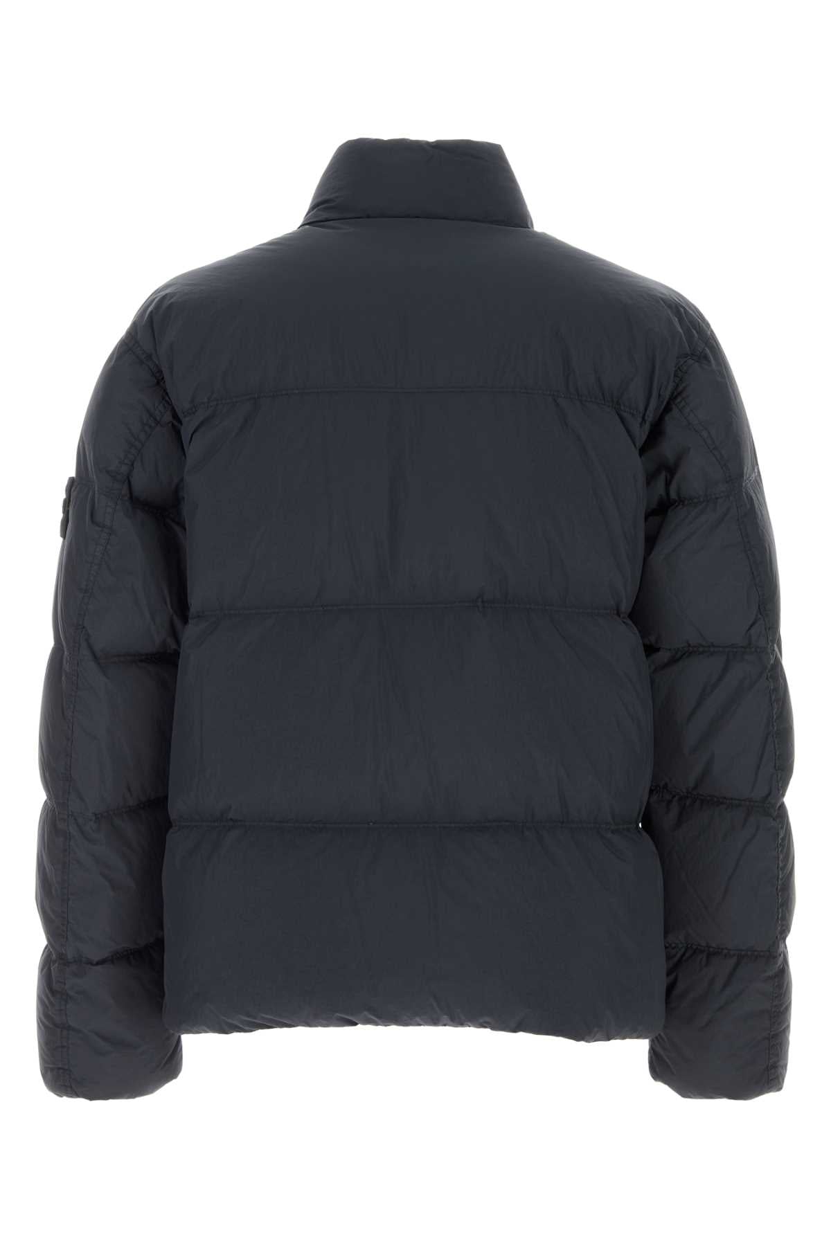 Stone Island Men Navy Blue Nylon Down Jacket STONE ISLAND
