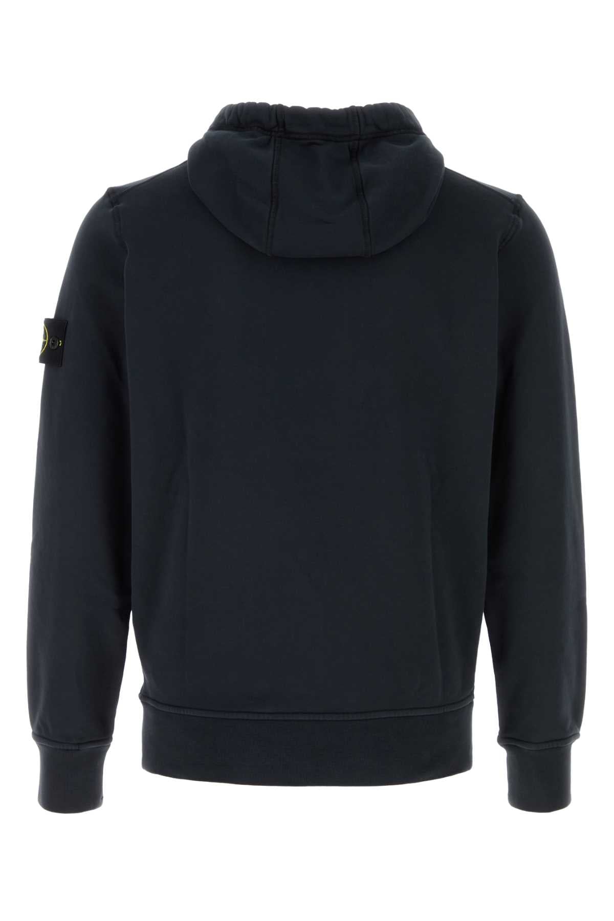 Stone Island Men Midnight Blue Cotton Sweatshirt STONE ISLAND