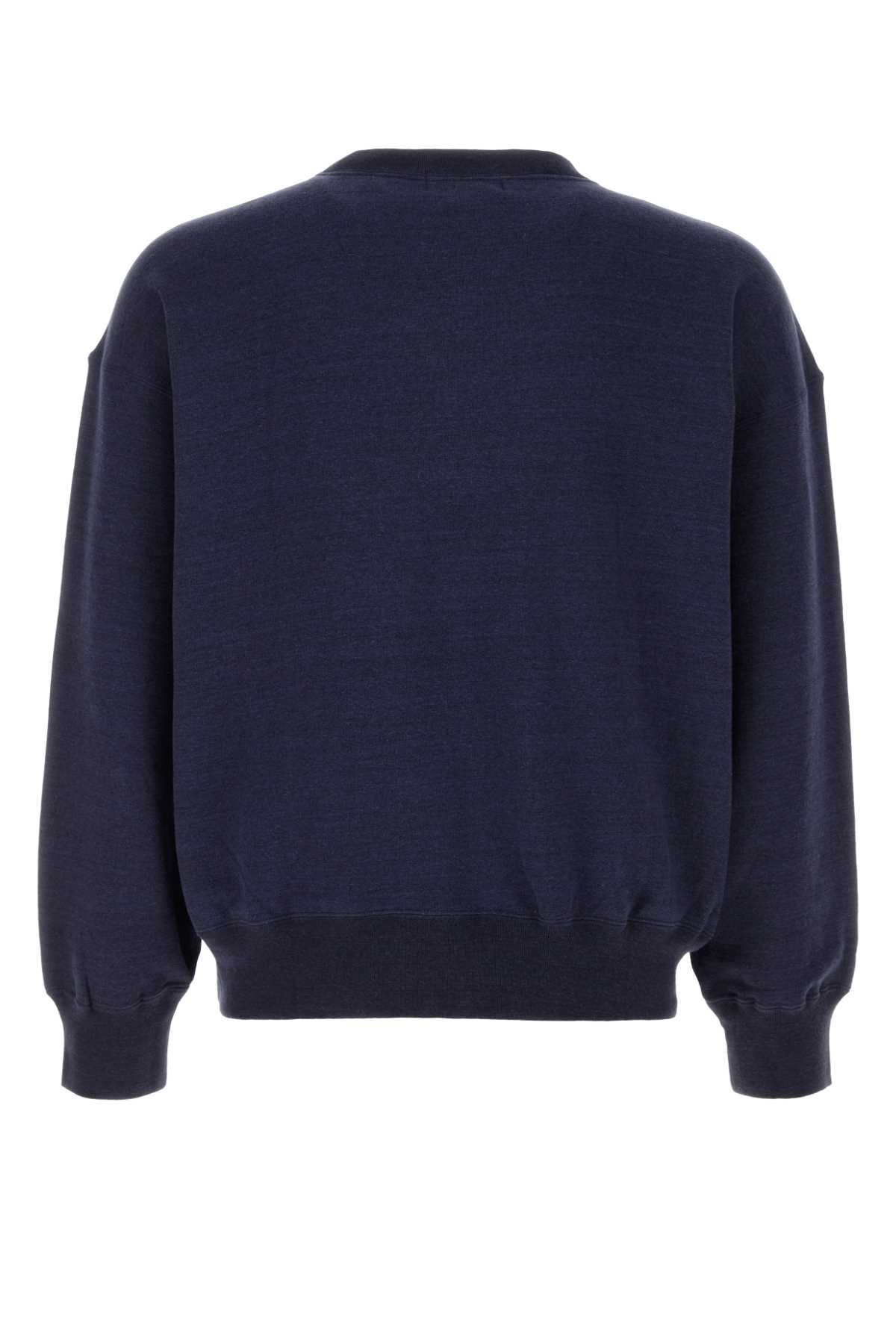 Bape Men Navy Blue Cotton Oversize Sweatshirt BAPE