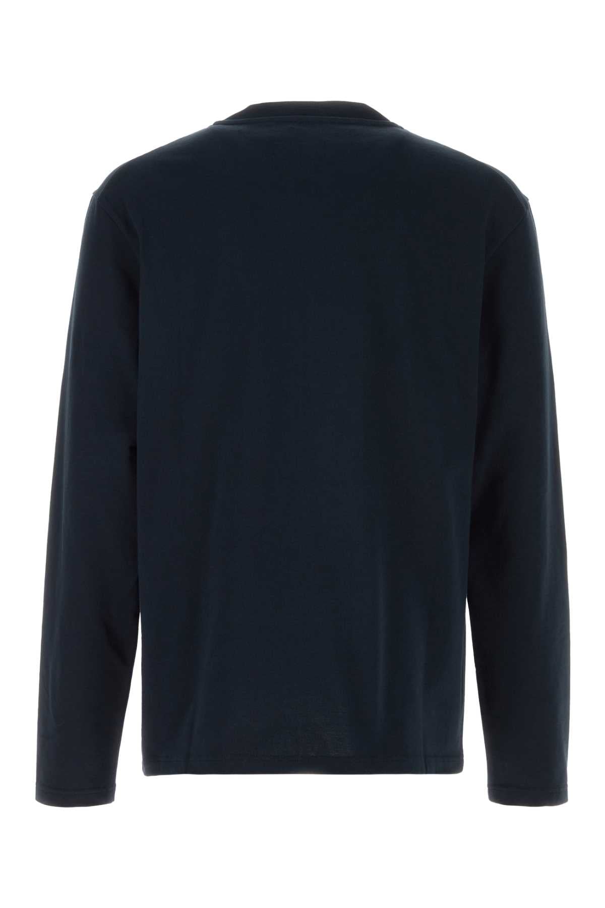 Jil Sander Men Midnight Blue Cotton T-Shirt JIL SANDER