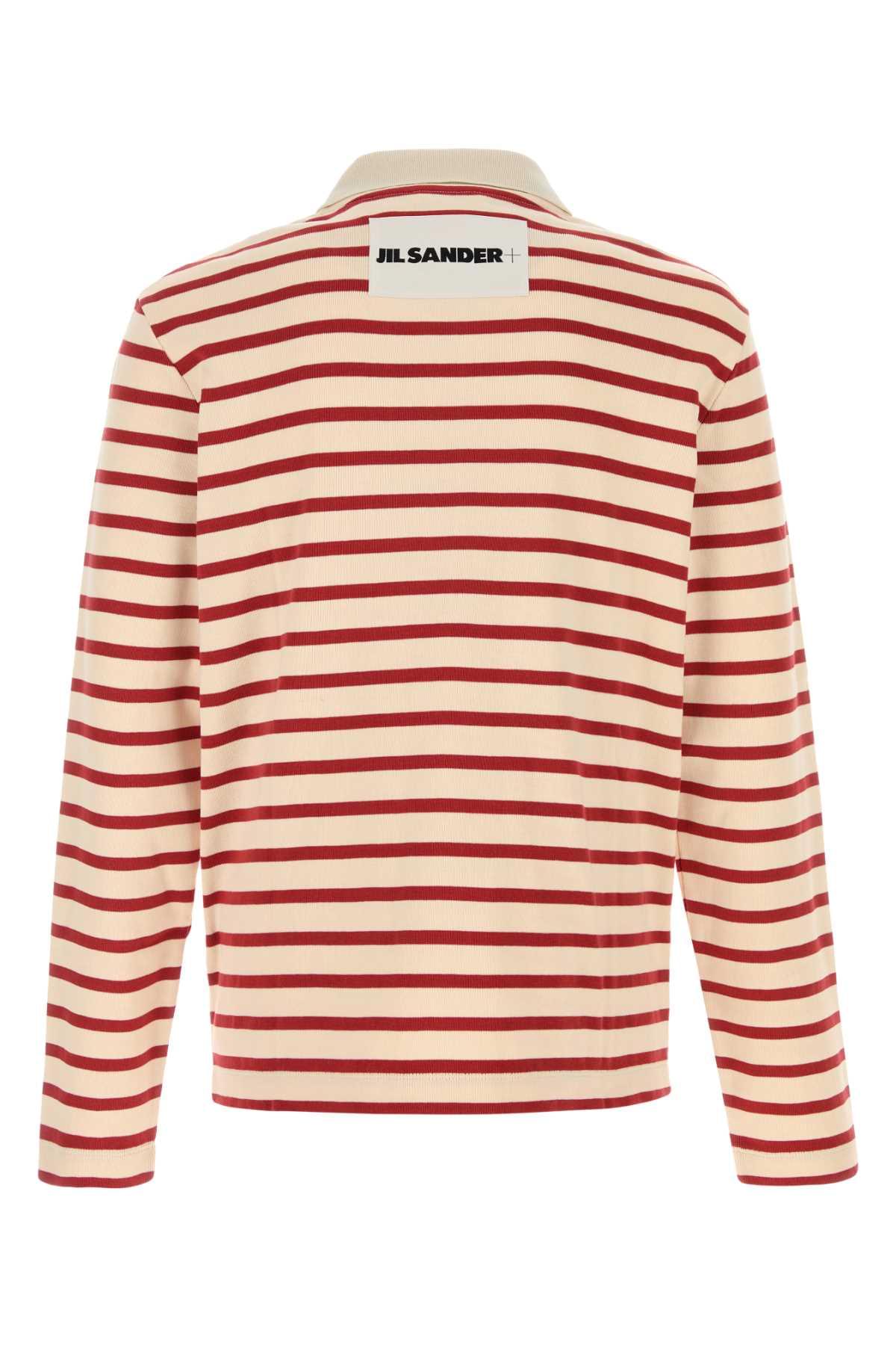 Jil Sander Men Embroidered Cotton Polo Shirt JIL SANDER