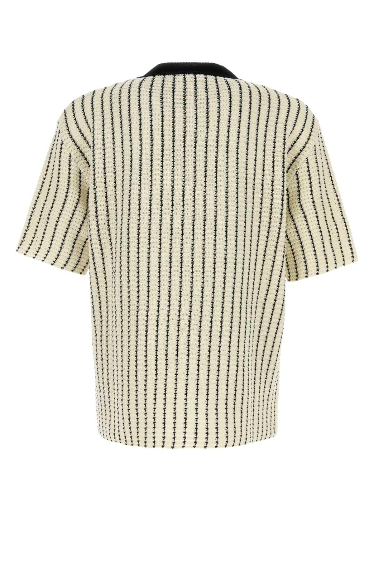 Jil Sander Men Embroidered Crochet T-Shirt