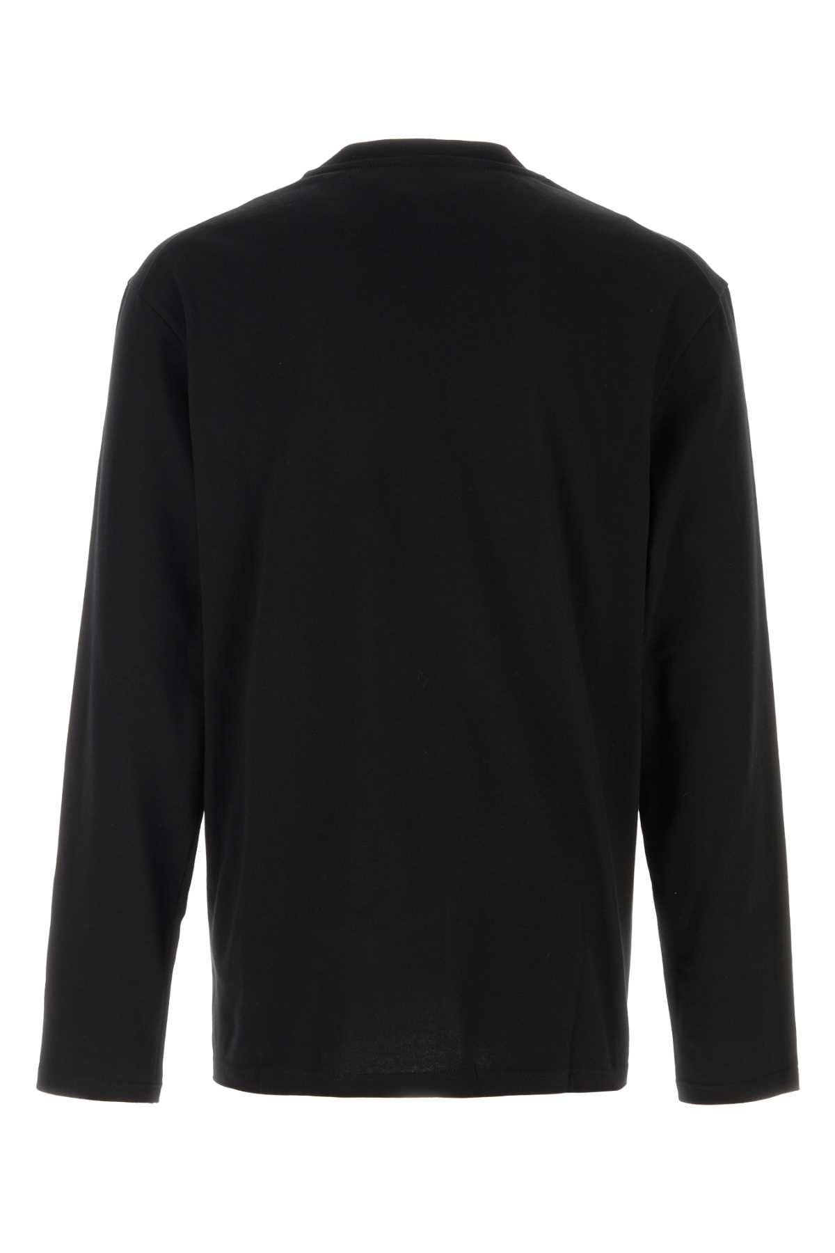 Jil Sander Men Black Cotton T-Shirt JIL SANDER