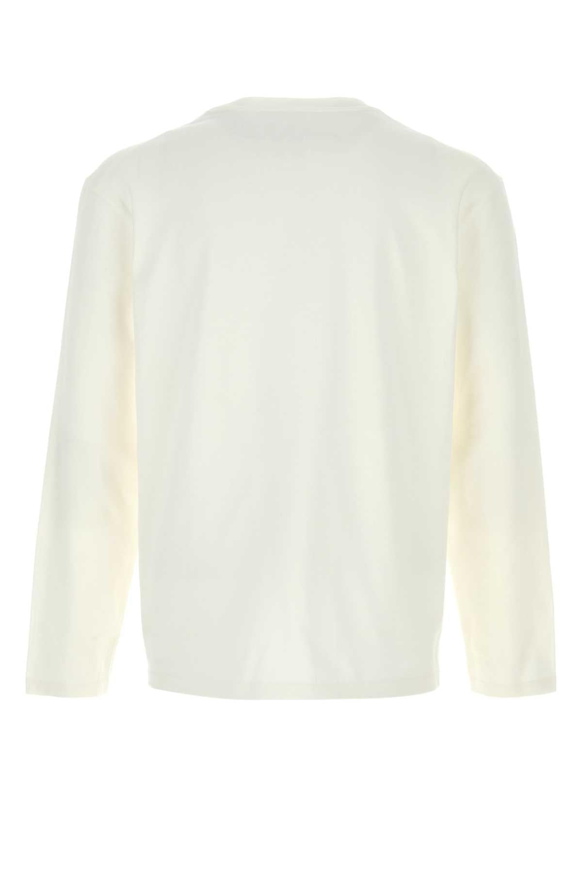 Jil Sander Men White Cotton T-Shirt JIL SANDER