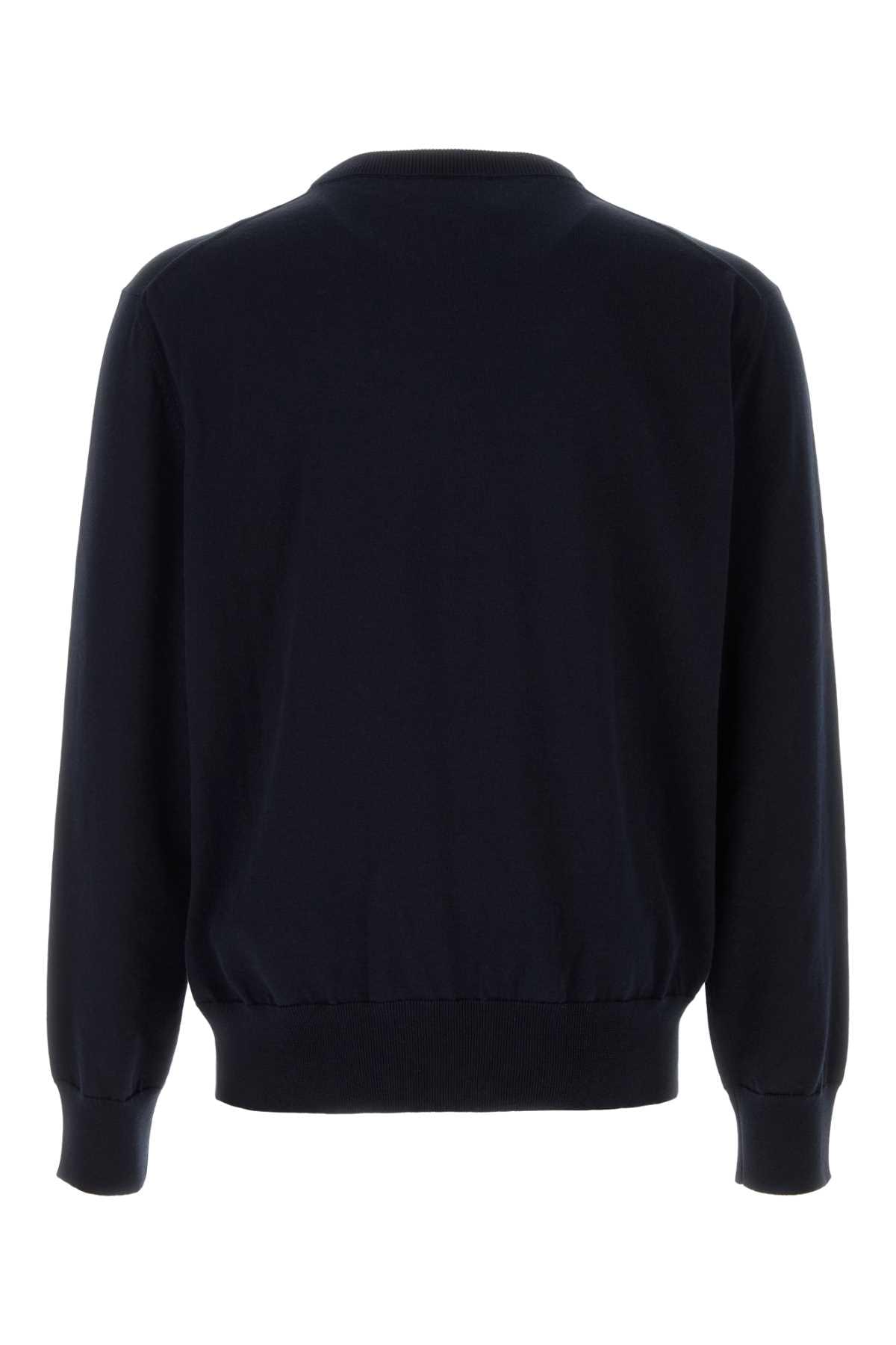 Jil Sander Men Midnight Blue Cotton Sweater JIL SANDER