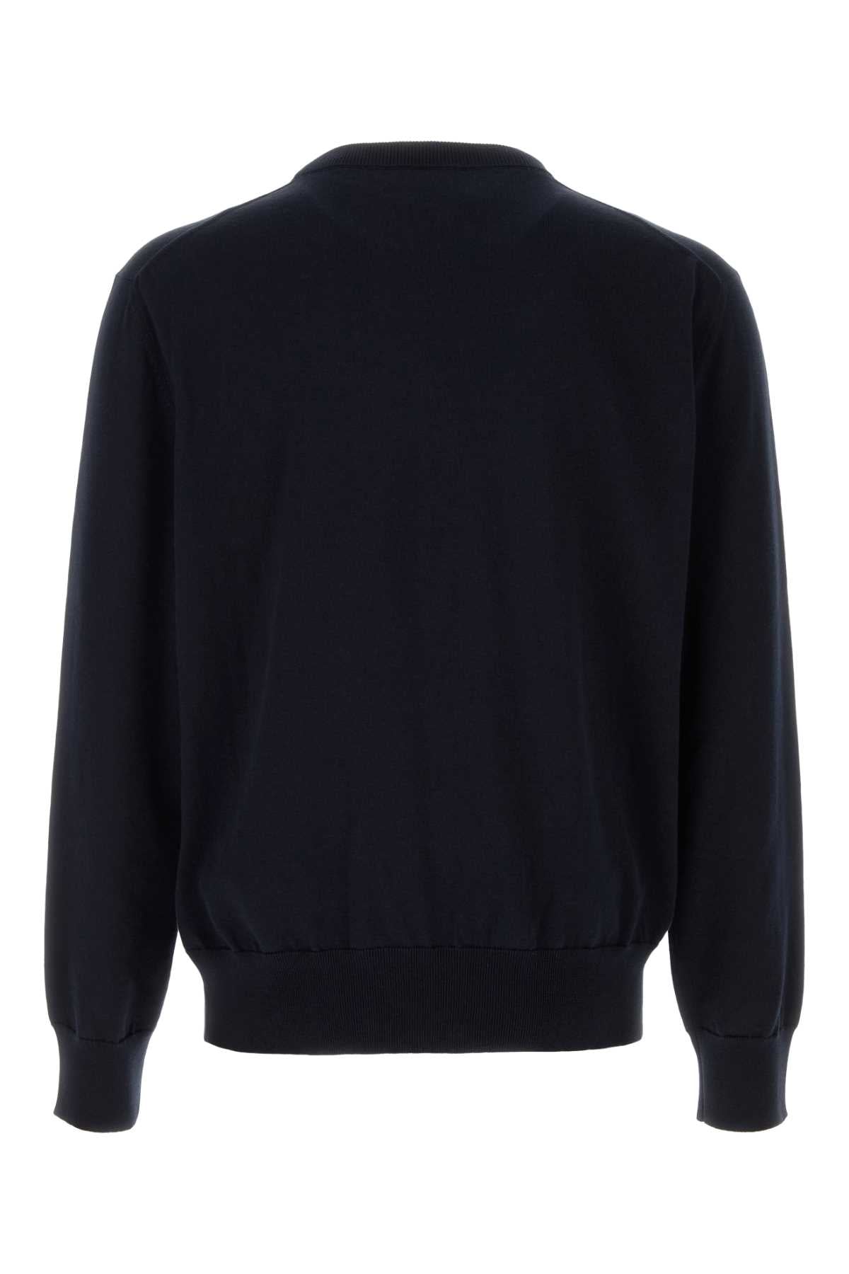 Jil Sander Men Midnight Blue Cotton Sweater JIL SANDER
