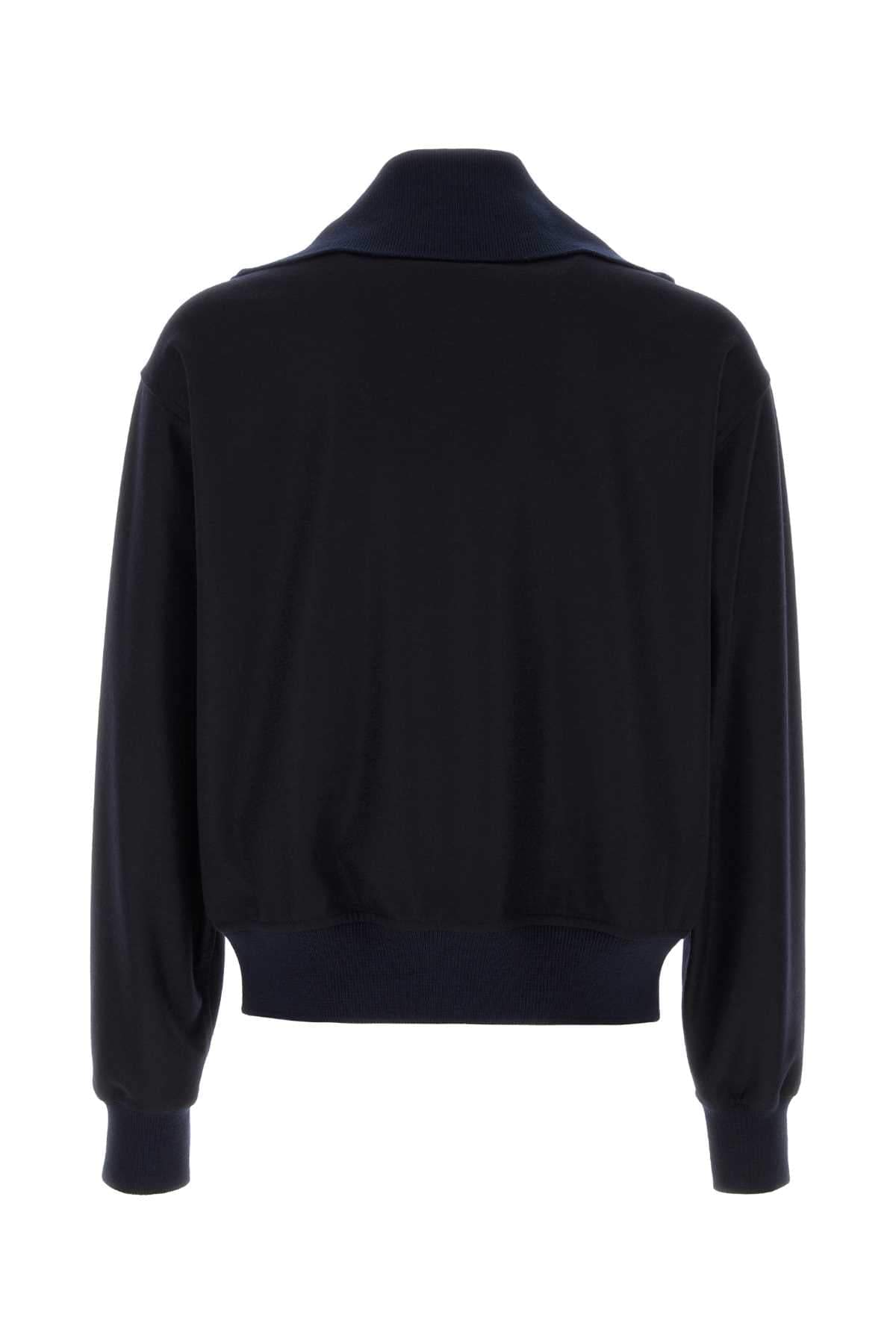 Jil Sander Men Midnight Blue Wool Cardigan JIL SANDER