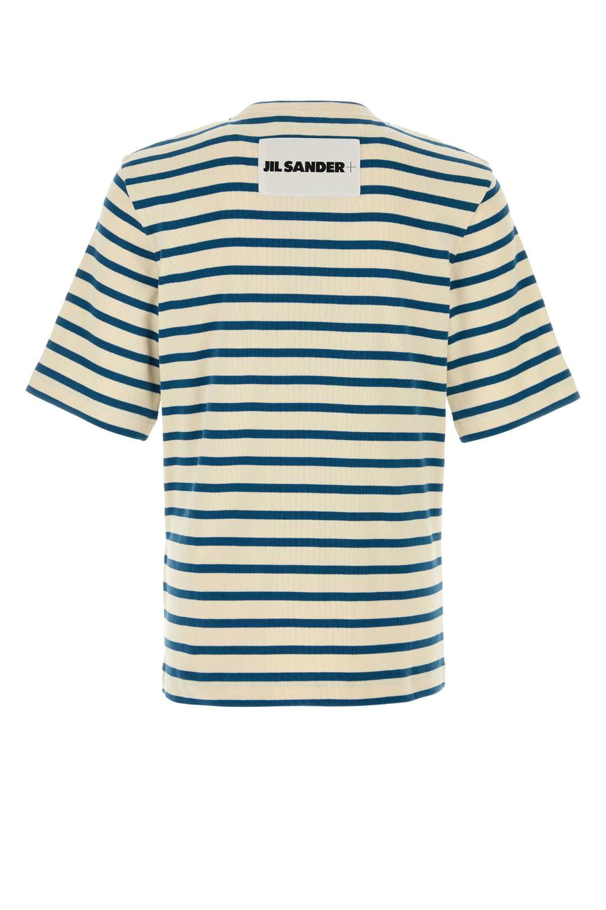Jil Sander Men Embroidered Cotton T-Shirt
