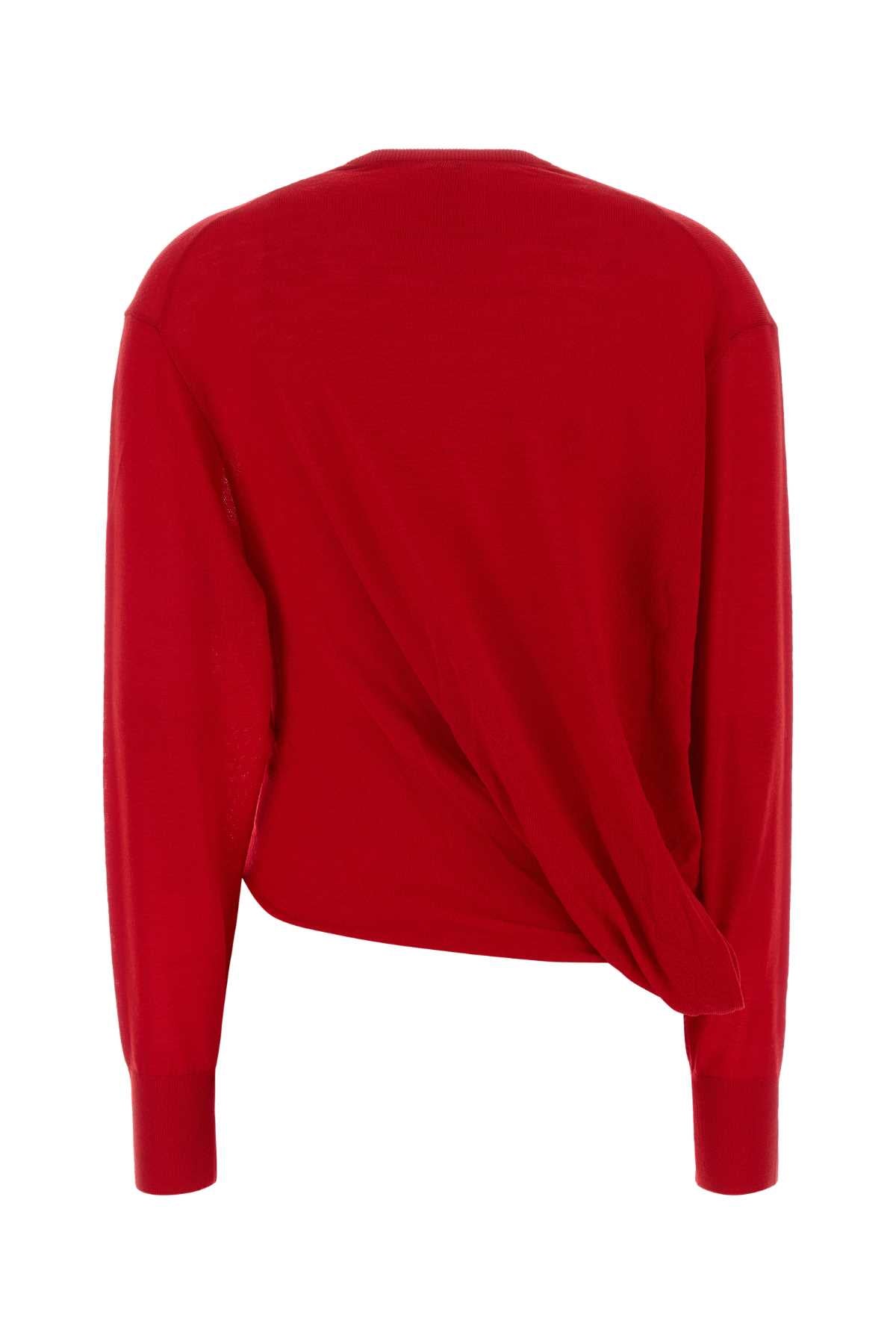 Loewe Women Red Wool Blend Sweater LOEWE