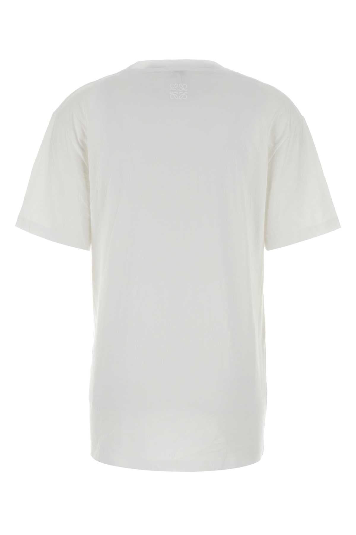 Loewe Women White Jersey T-Shirt LOEWE