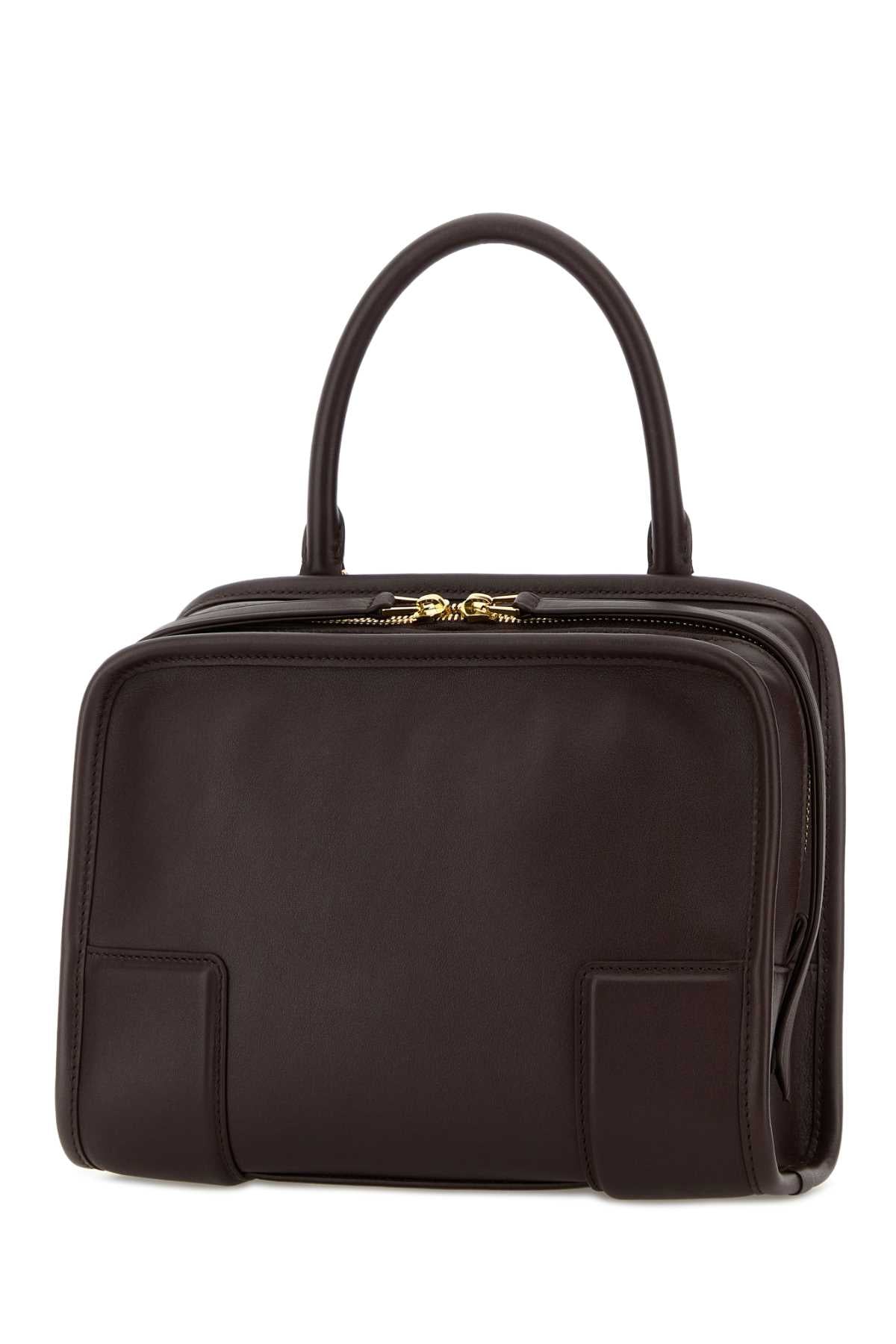 Loewe Women Dark Brown Leather Small Amazona Handbag LOEWE