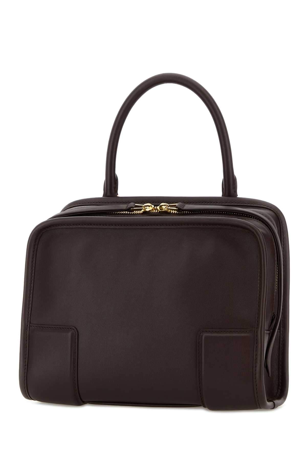Loewe Women Dark Brown Leather Small Amazona Handbag LOEWE