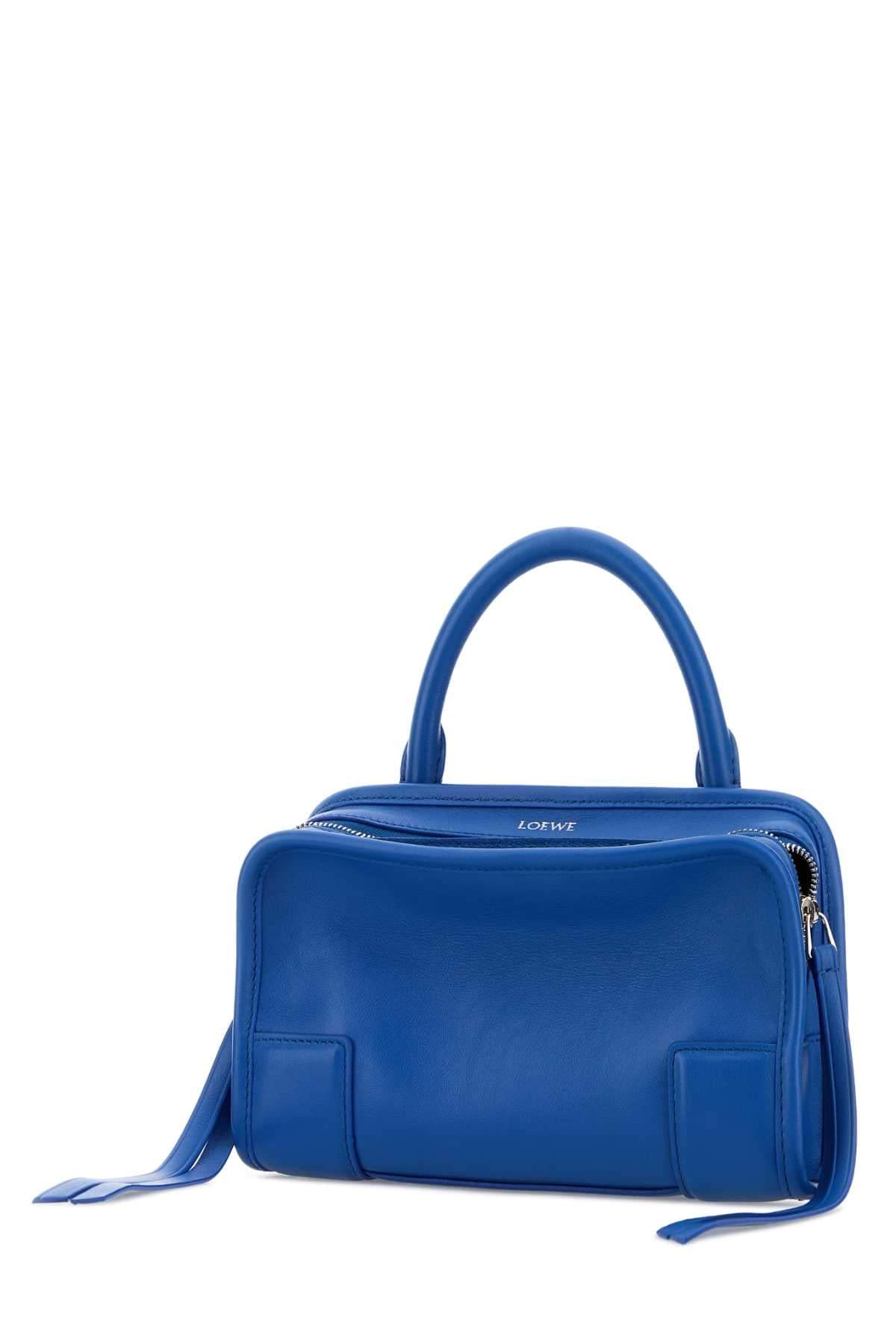 Loewe Women Blue Leather Mini Amazona Handbag LOEWE