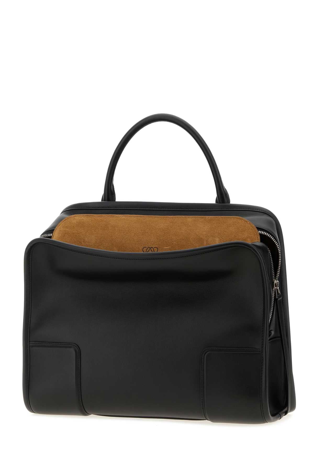 Loewe Women Black Leather Large Amazona 180 Handbag LOEWE