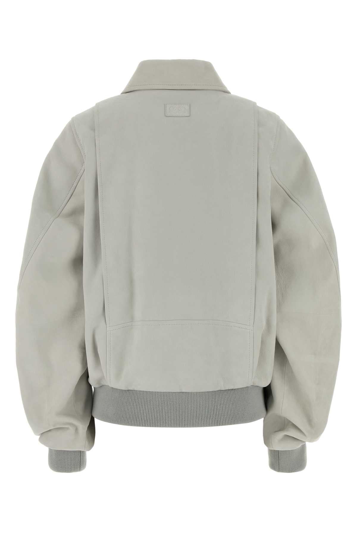 Loewe Women Chalk Suede Jacket LOEWE