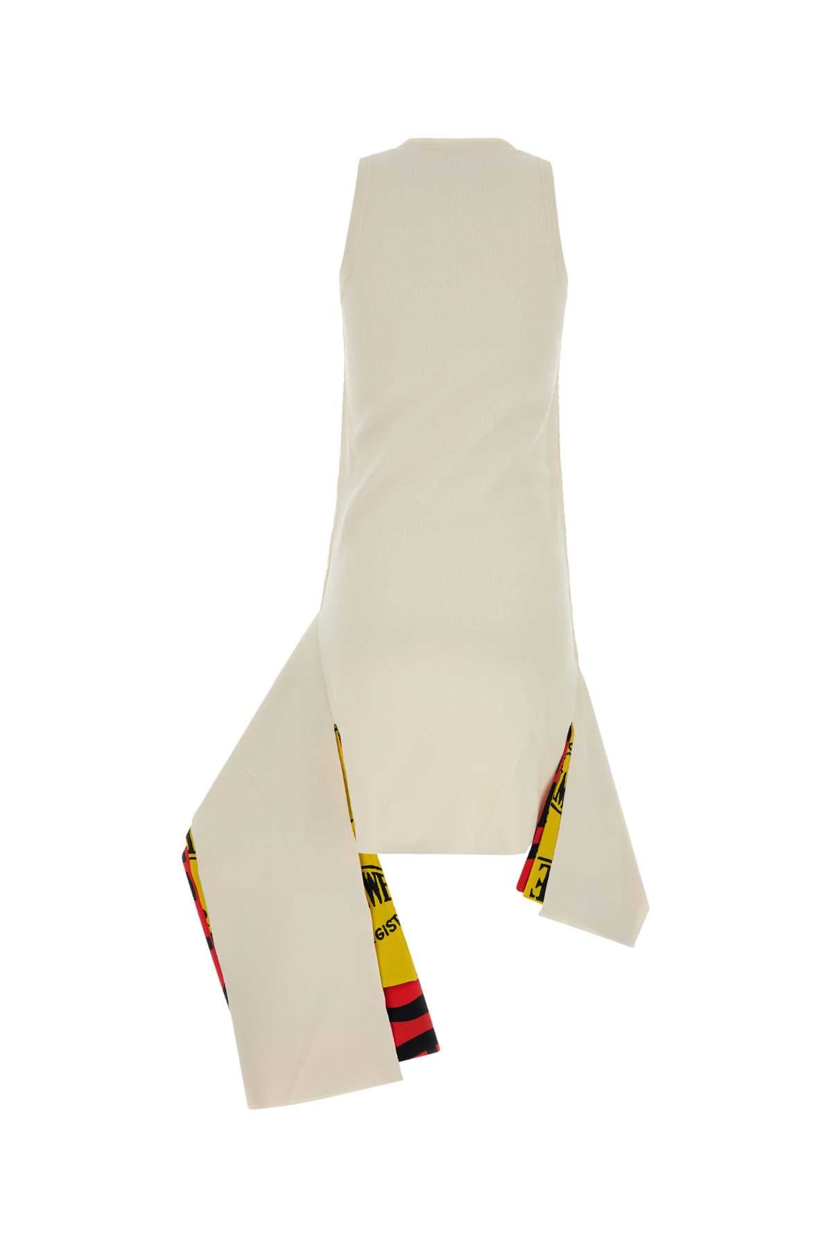 Loewe Women Ivory Stretch Viscose Blend Dress LOEWE