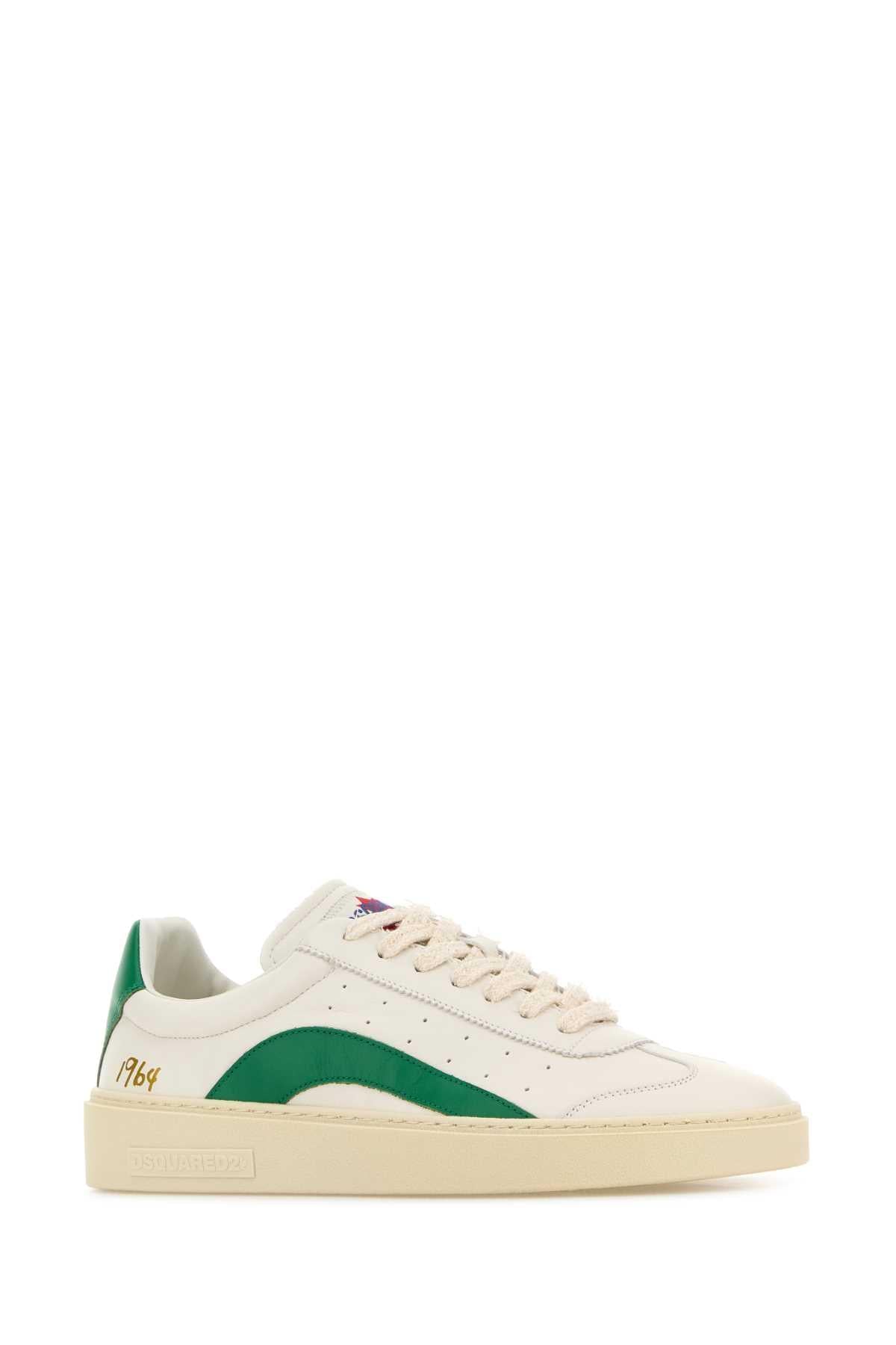 Dsquared Men Two-Tone Leather Rider Sneakers DSQUARED2