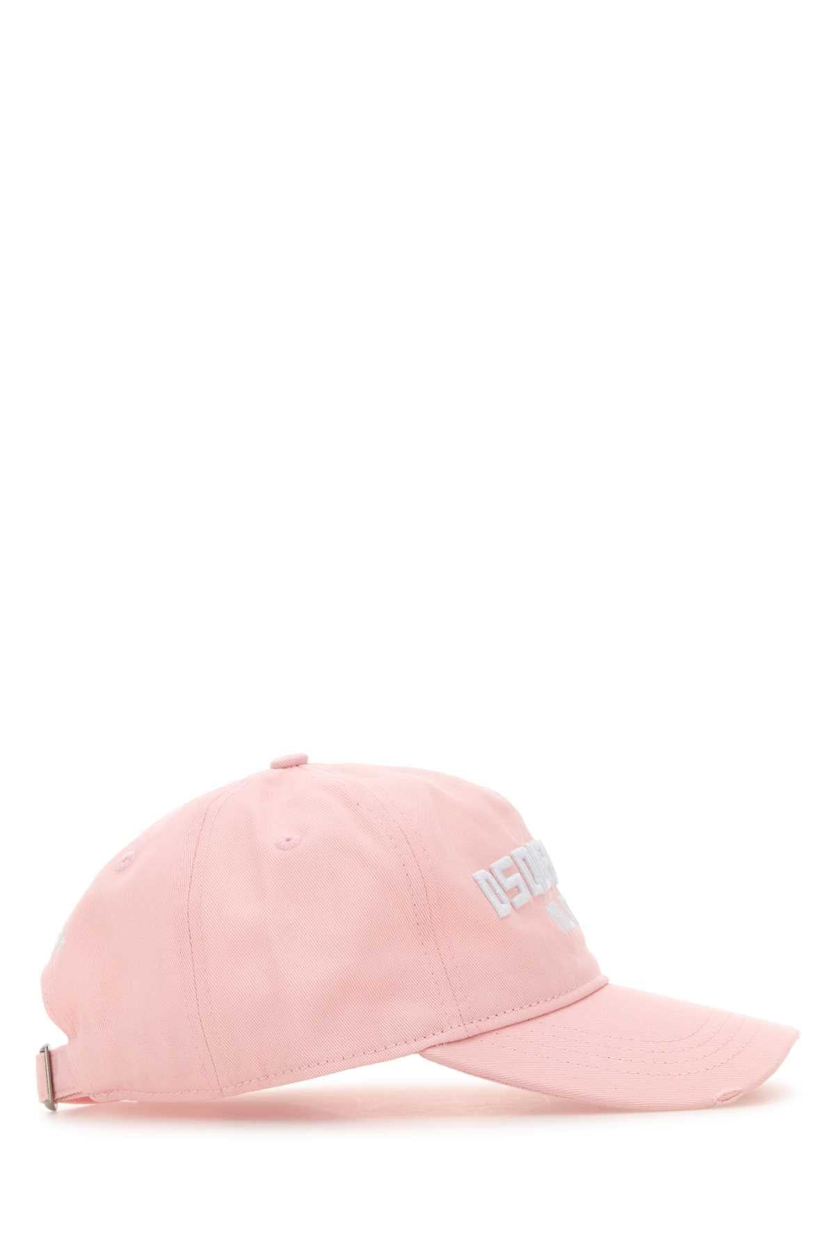 Dsquared Women Pink Cotton Baseball Cap DSQUARED2