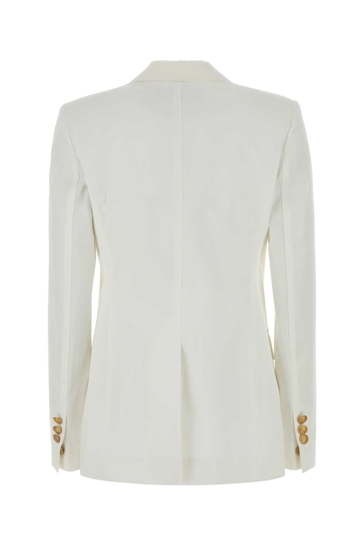 Dsquared Women White Cotton Blazer DSQUARED2