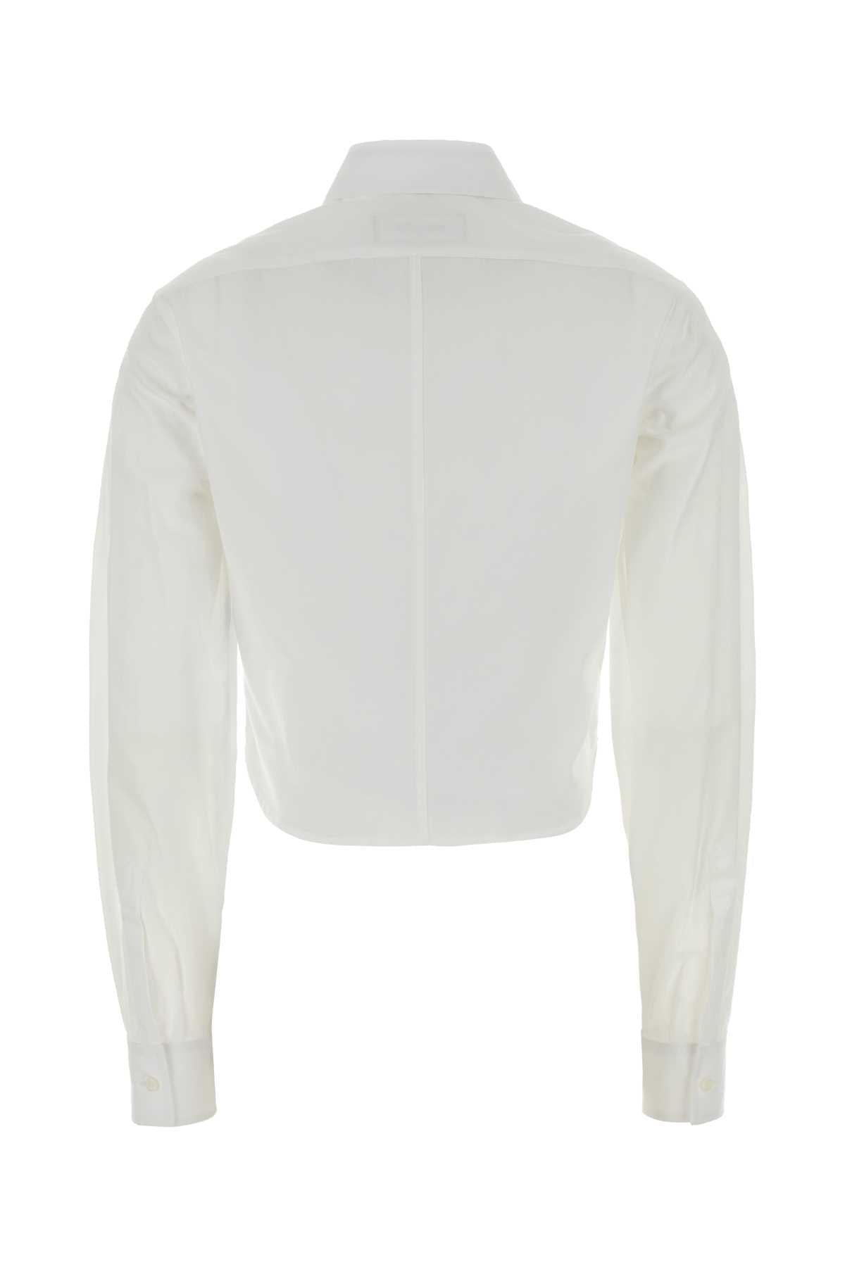 Dsquared Women White Poplin Shirt DSQUARED2