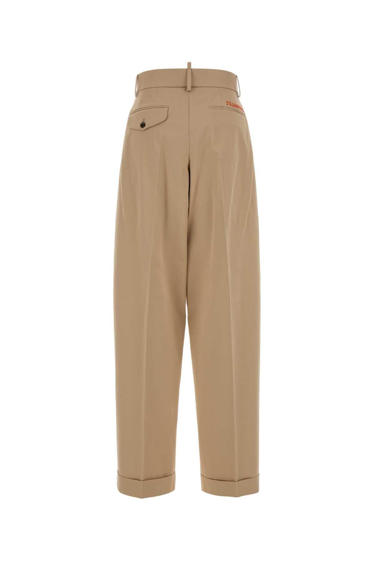 Dsquared Women Beige Gabardine Pant DSQUARED2