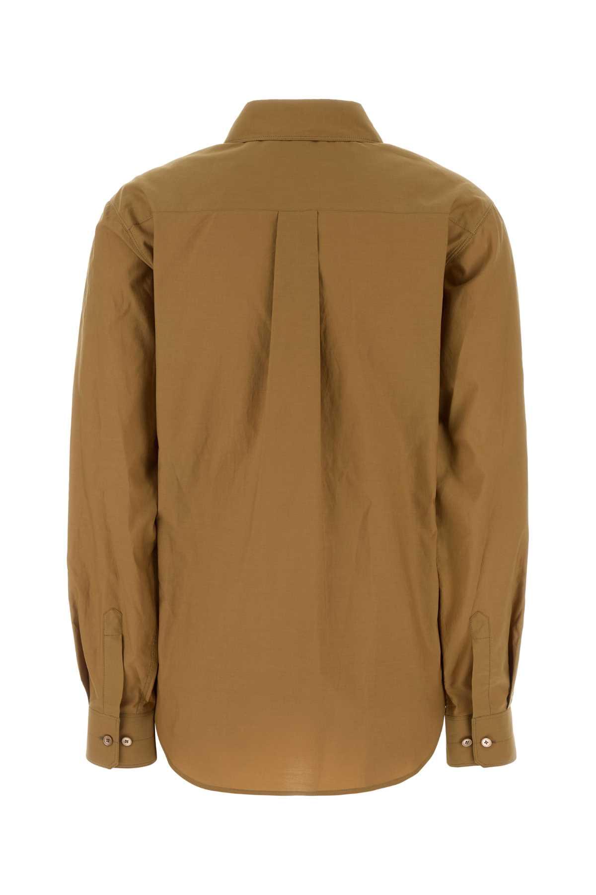 Lemaire Women Camel Poplin Shirt LEMAIRE