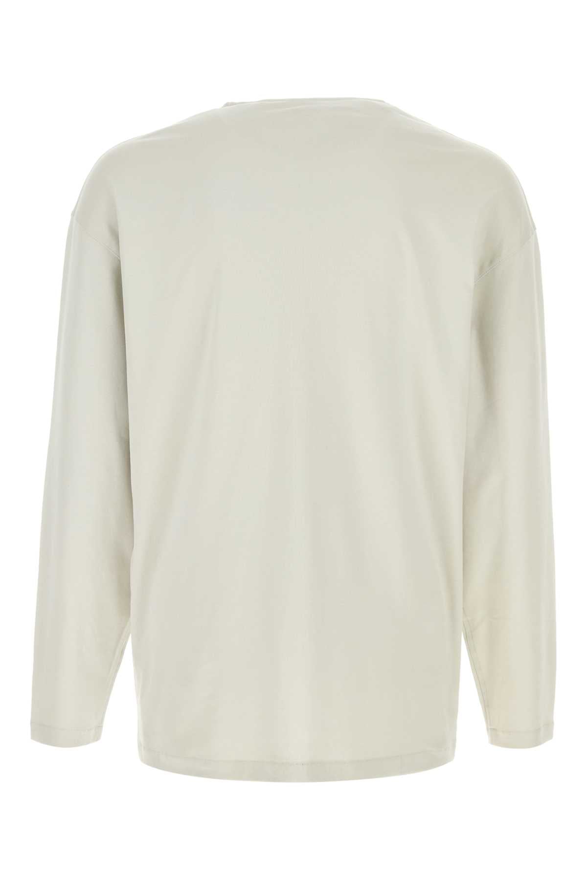 Lemaire Men Chalk Cotton T-Shirt LEMAIRE
