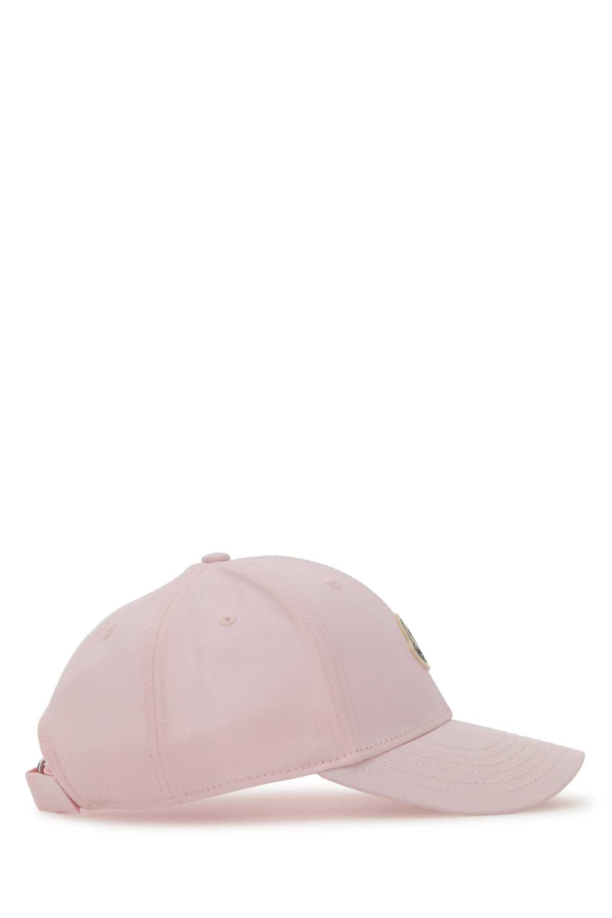 Moncler Women Pink Cotton Baseball Cap MONCLER