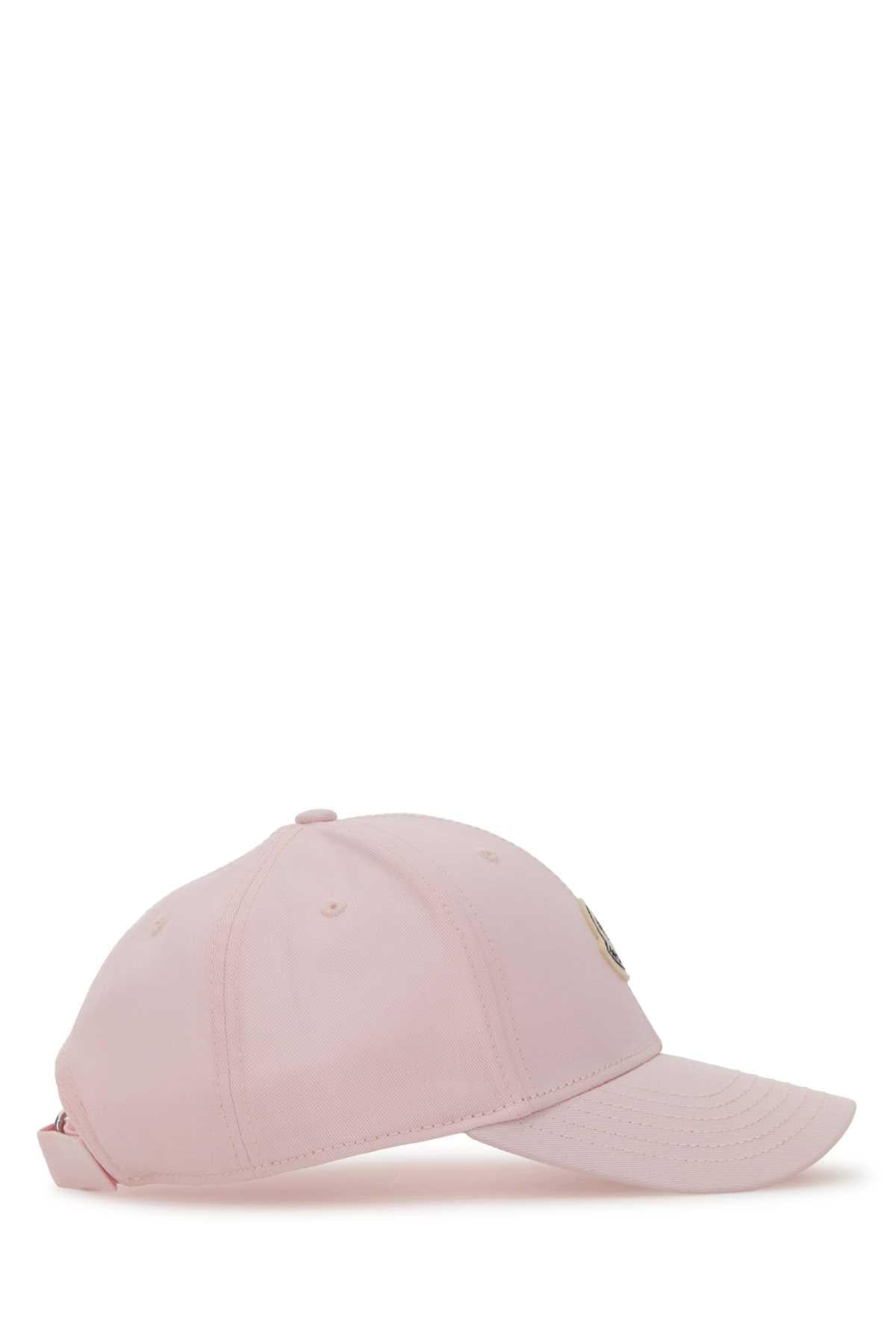 Moncler Women Pink Cotton Baseball Cap MONCLER
