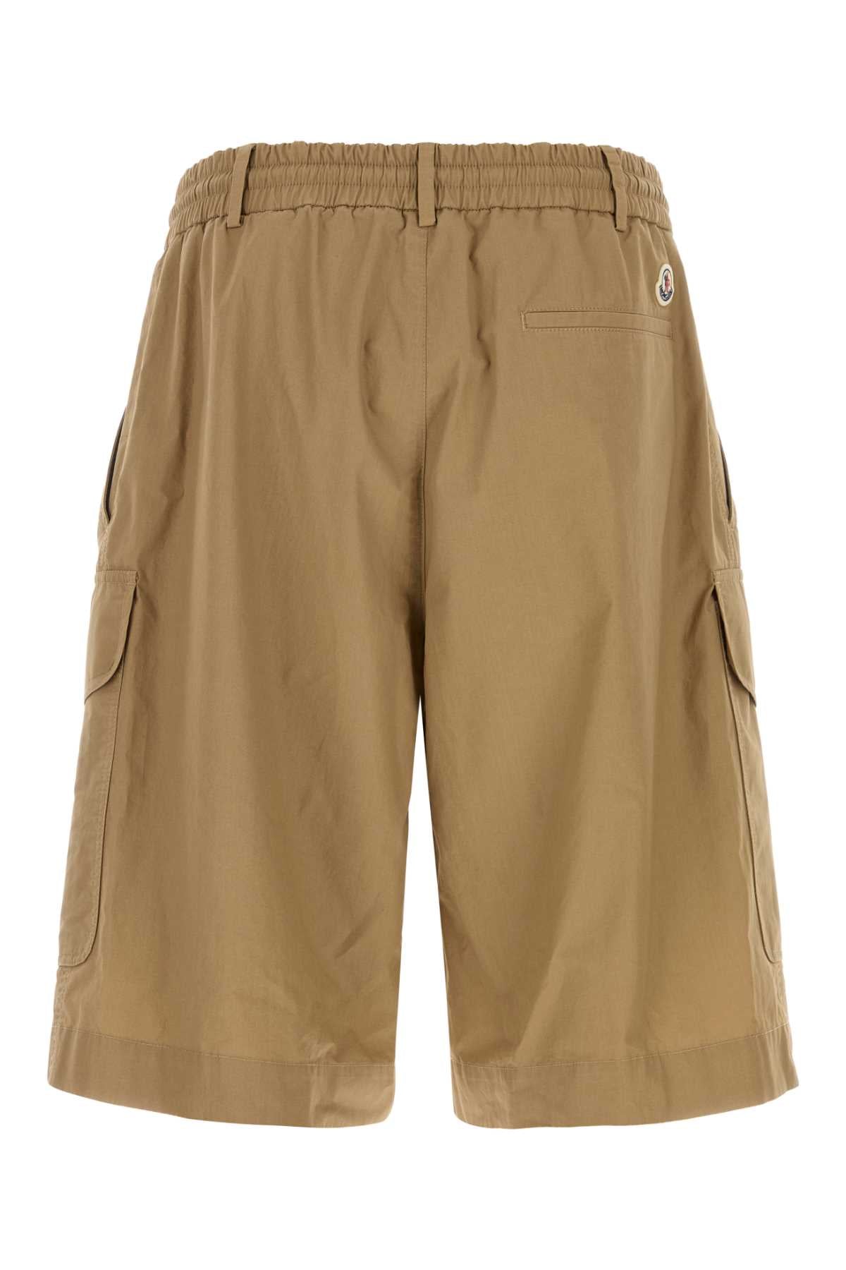 Moncler Men Biscuit Cotto Bermuda Shorts MONCLER