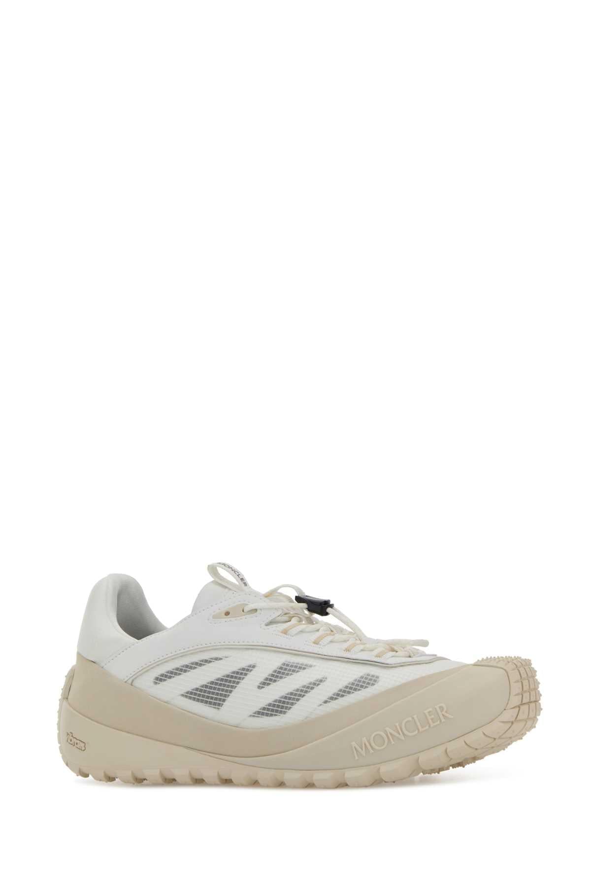 Moncler Women White Fabric And Nubuck Trailgrip Sneakers MONCLER